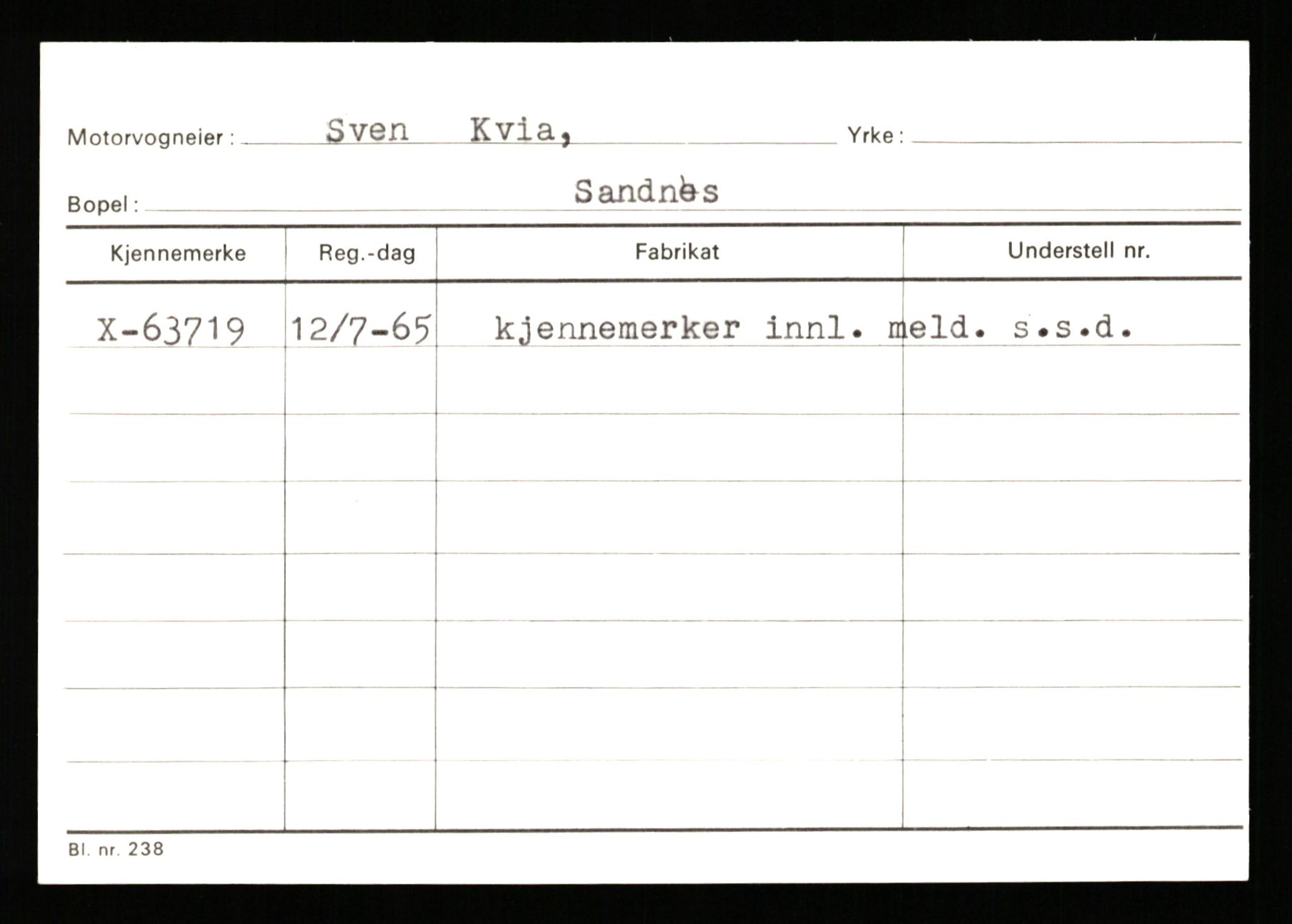 Stavanger trafikkstasjon, SAST/A-101942/0/G/L0007: Registreringsnummer: 49019 - 67460, 1930-1971, s. 2805