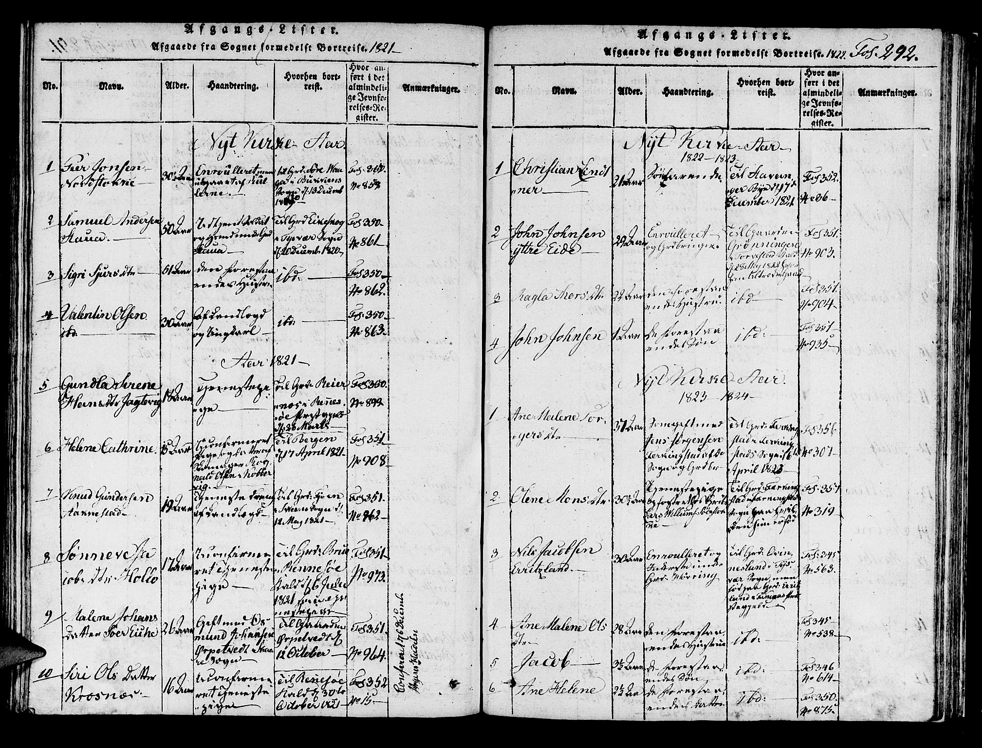 Avaldsnes sokneprestkontor, SAST/A -101851/H/Ha/Haa/L0004: Ministerialbok nr. A 4, 1816-1825, s. 292