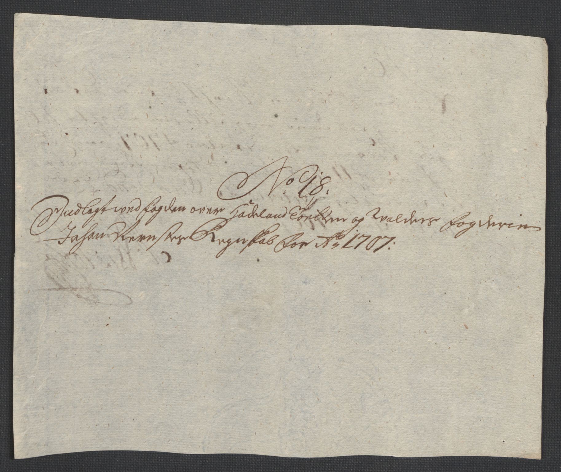 Rentekammeret inntil 1814, Reviderte regnskaper, Fogderegnskap, AV/RA-EA-4092/R18/L1305: Fogderegnskap Hadeland, Toten og Valdres, 1707-1708, s. 302