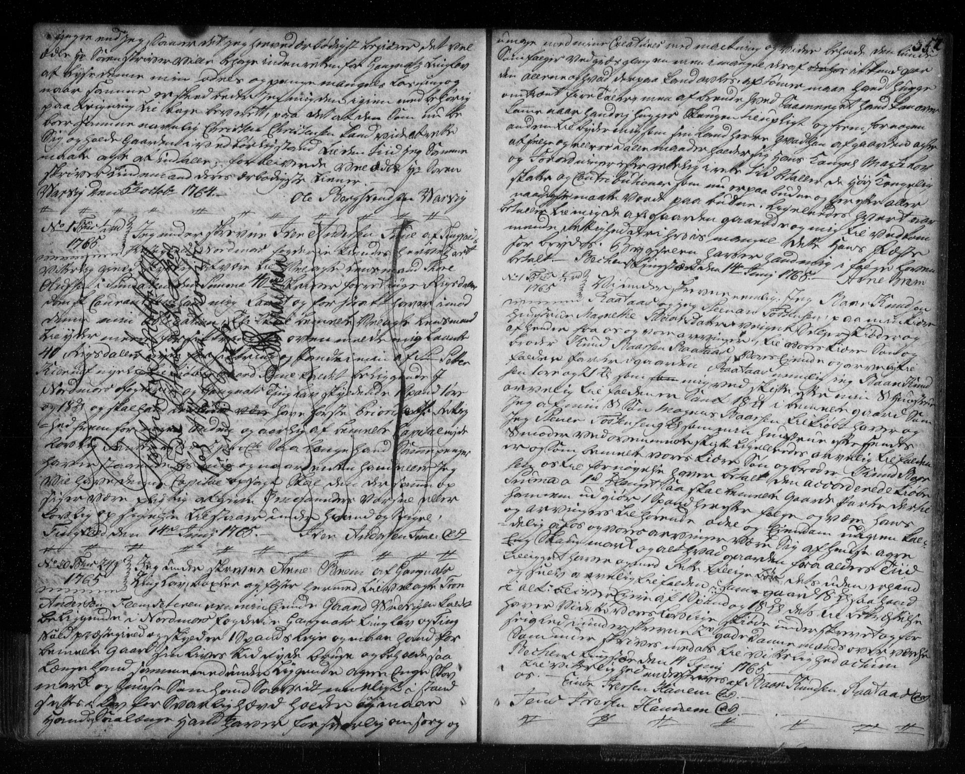Nordmøre sorenskriveri, SAT/A-4132/1/2/2Ca/L0005: Pantebok nr. 2, 1751-1765, s. 351