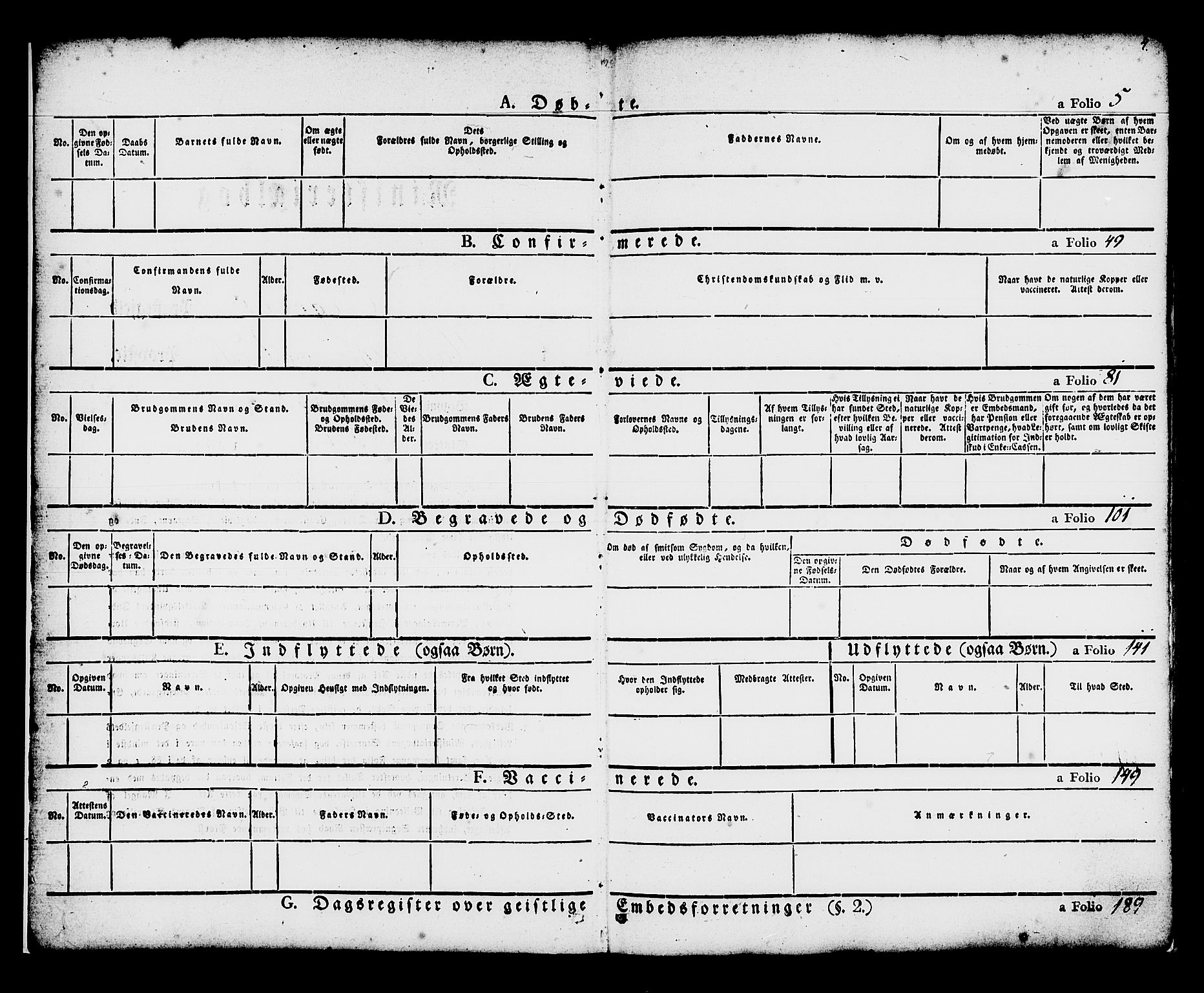 Kvam sokneprestembete, SAB/A-76201/H/Haa: Ministerialbok nr. A 7, 1832-1843, s. 5