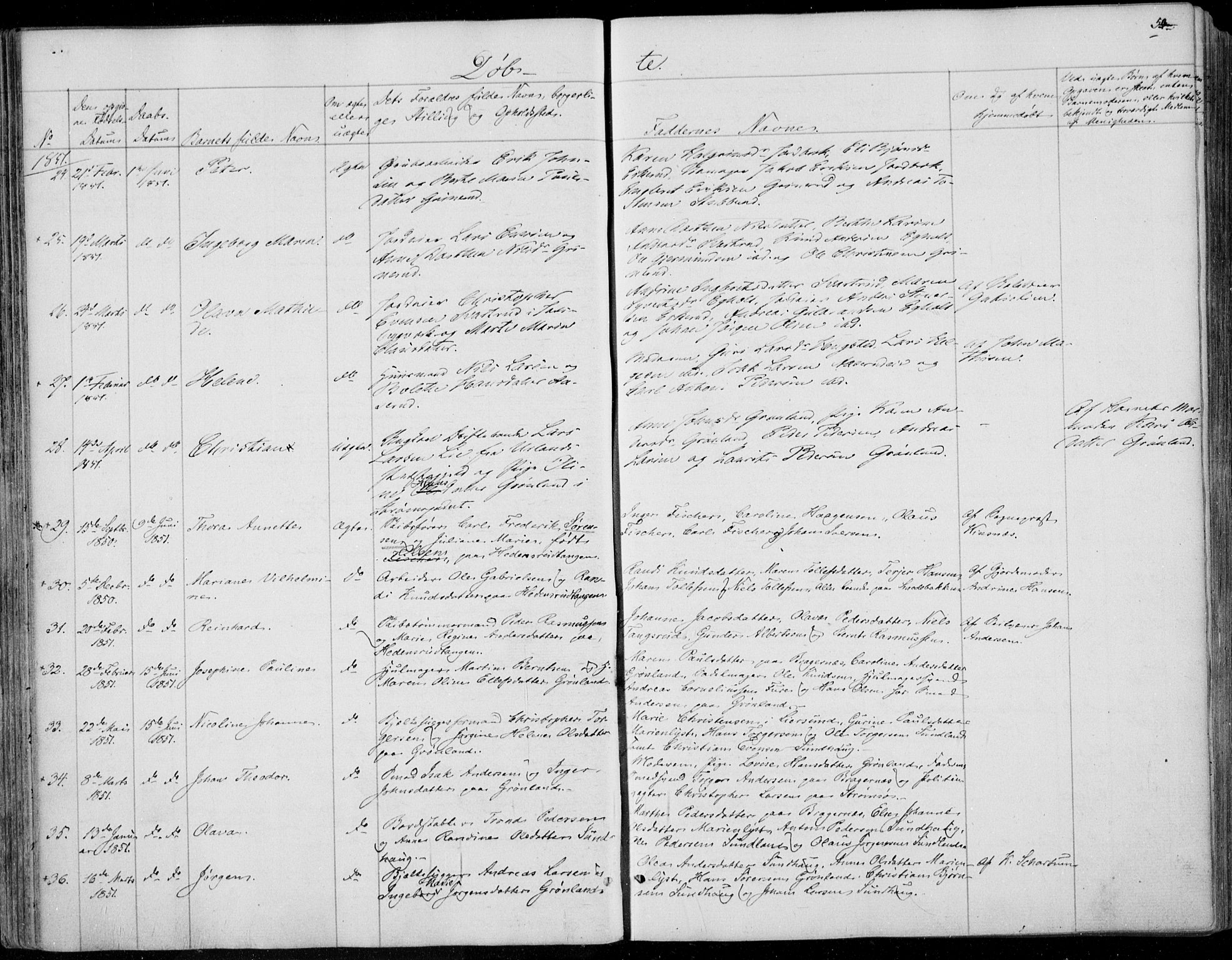 Skoger kirkebøker, SAKO/A-59/F/Fa/L0003: Ministerialbok nr. I 3, 1842-1861, s. 54