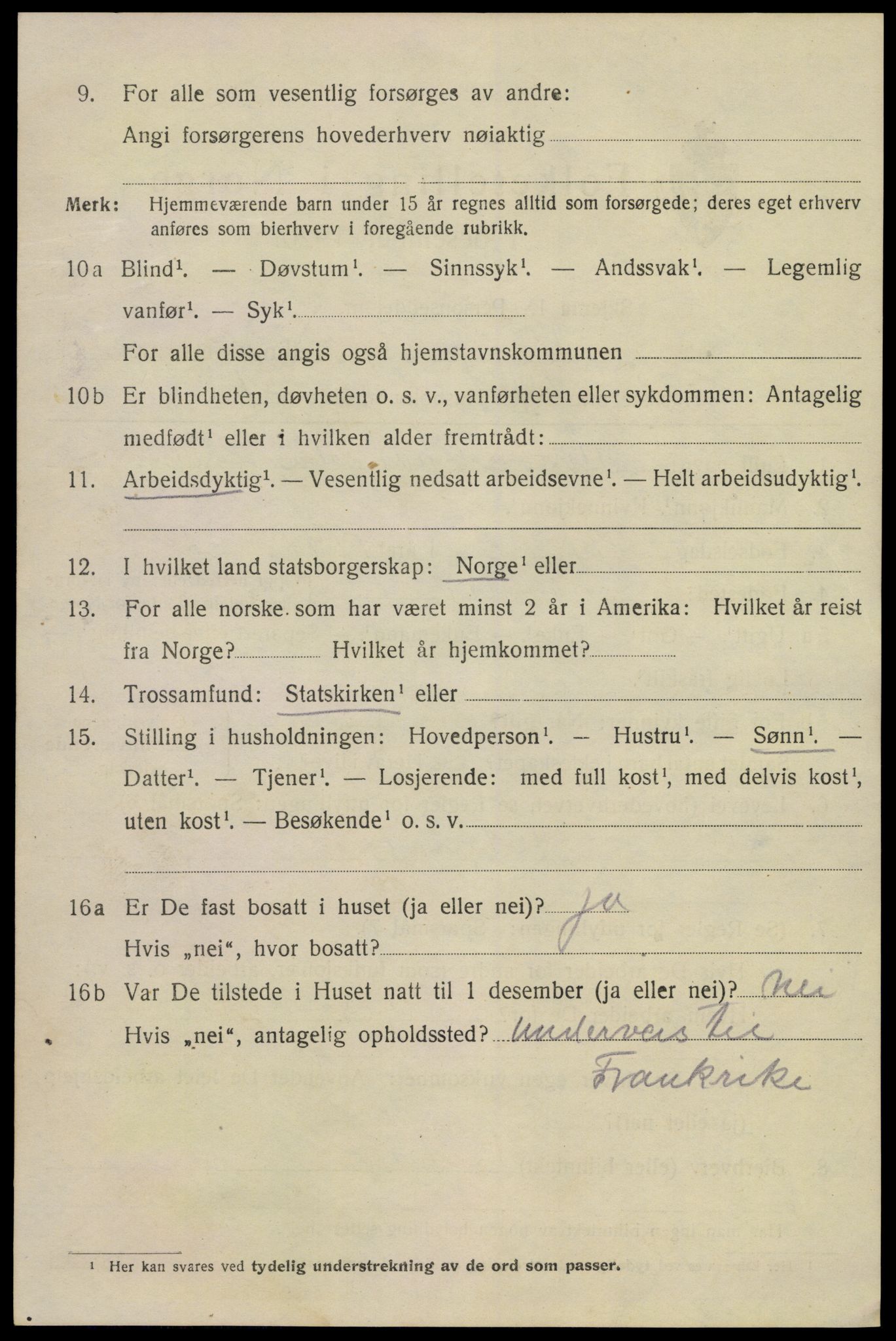 SAKO, Folketelling 1920 for 0801 Kragerø kjøpstad, 1920, s. 9032