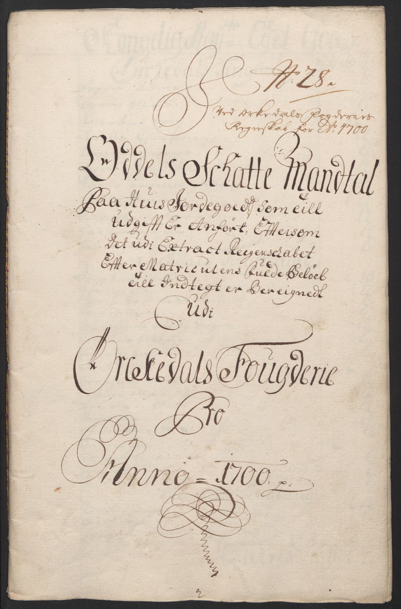 Rentekammeret inntil 1814, Reviderte regnskaper, Fogderegnskap, AV/RA-EA-4092/R60/L3950: Fogderegnskap Orkdal og Gauldal, 1700, s. 219