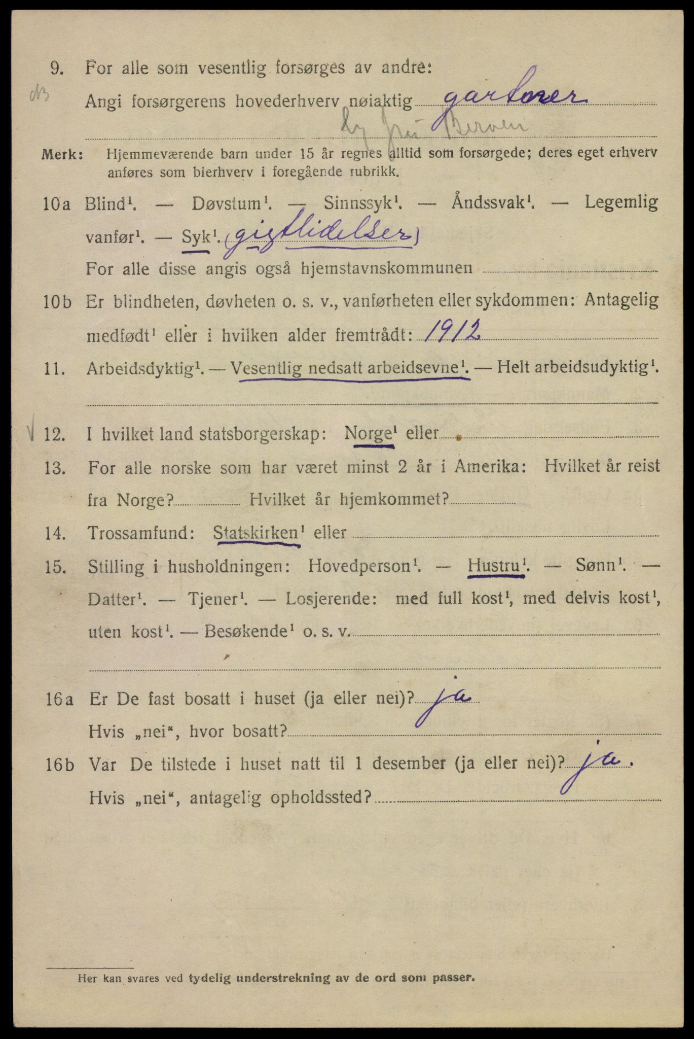 SAO, Folketelling 1920 for 0301 Kristiania kjøpstad, 1920, s. 527780