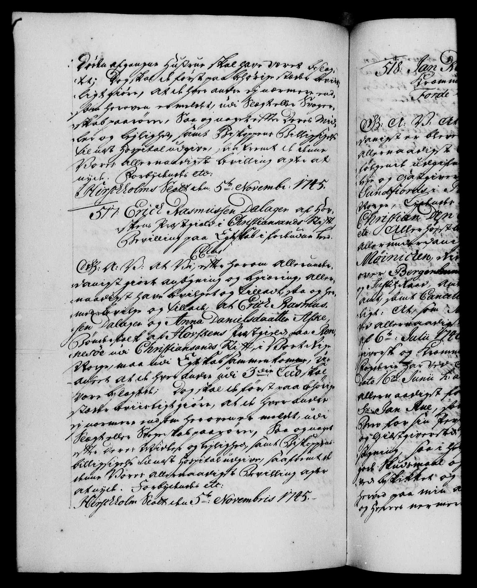 Danske Kanselli 1572-1799, RA/EA-3023/F/Fc/Fca/Fcaa/L0034: Norske registre, 1745-1746, s. 312b