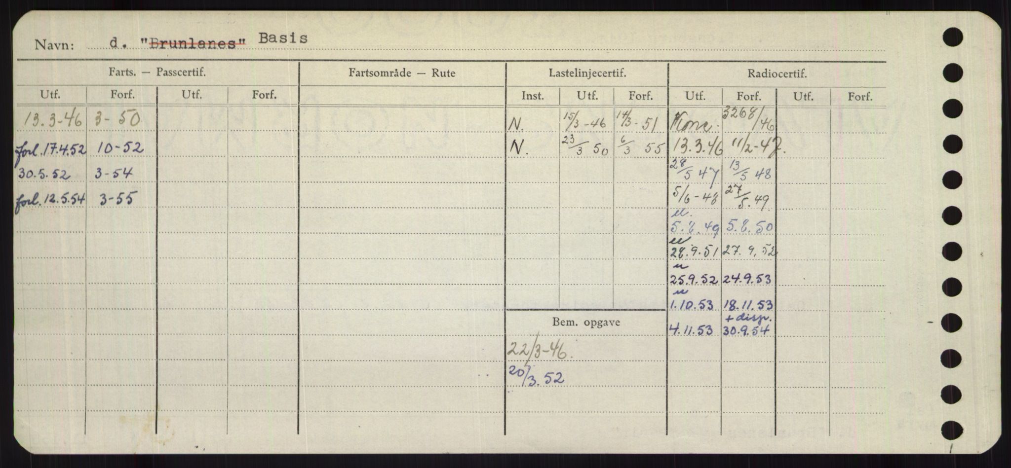 Sjøfartsdirektoratet med forløpere, Skipsmålingen, RA/S-1627/H/Hb/L0001: Fartøy, A-D, s. 160