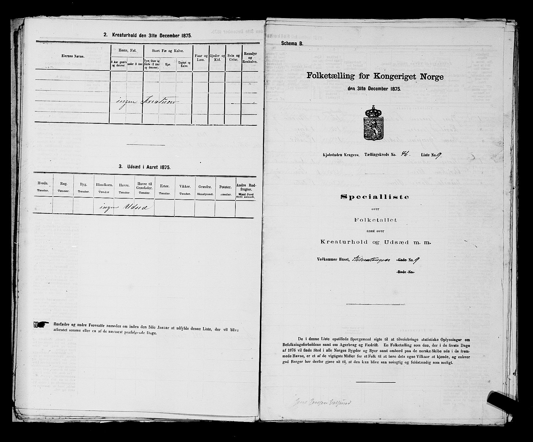 SAKO, Folketelling 1875 for 0801P Kragerø prestegjeld, 1875, s. 1030