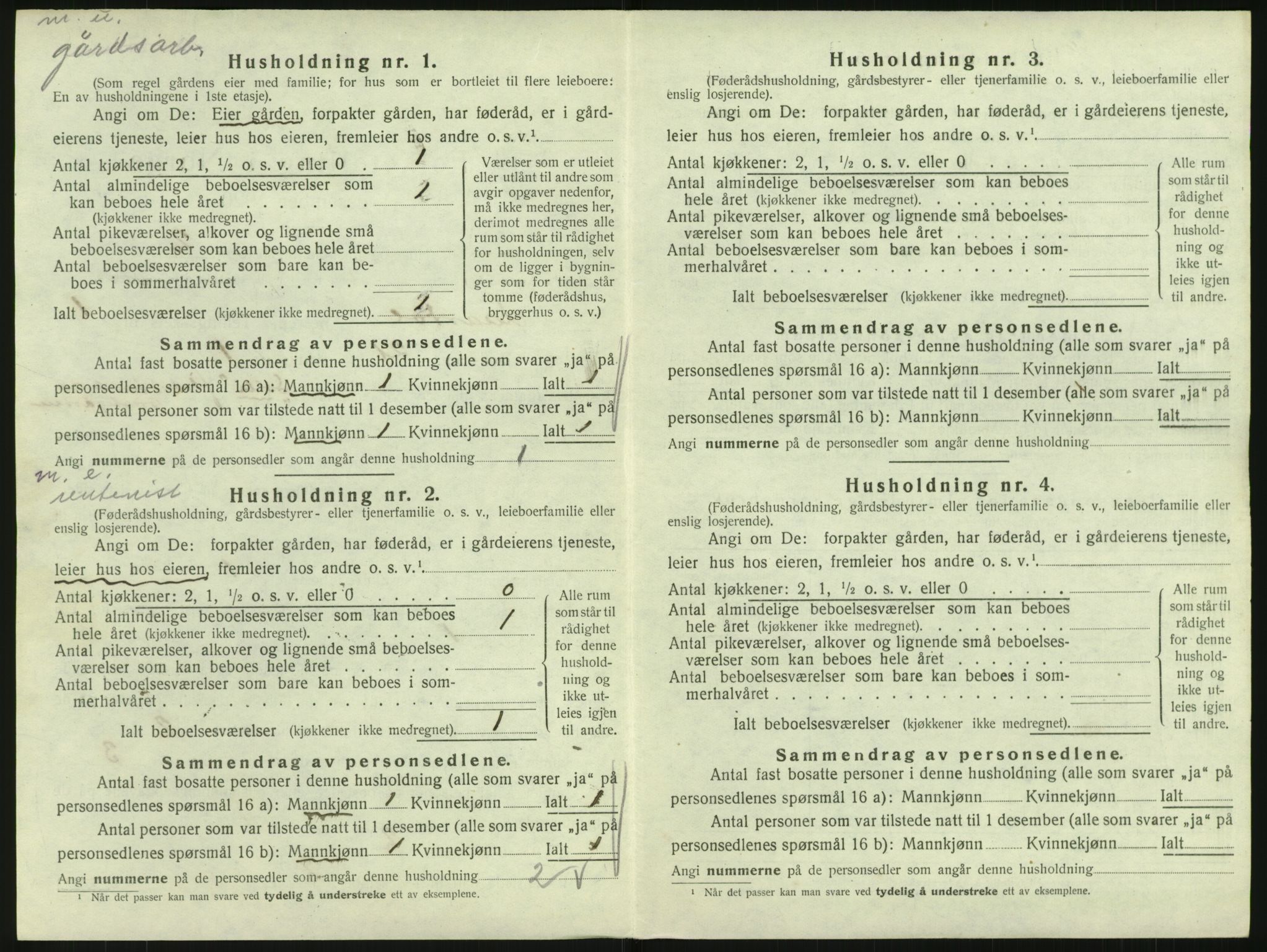 SAKO, Folketelling 1920 for 0833 Lårdal herred, 1920, s. 48