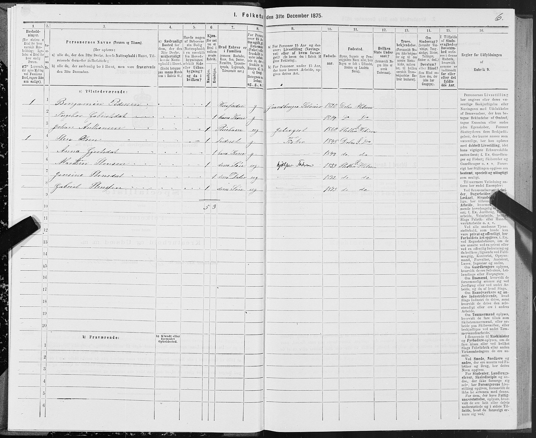 SAT, Folketelling 1875 for 1617P Hitra prestegjeld, 1875, s. 8006