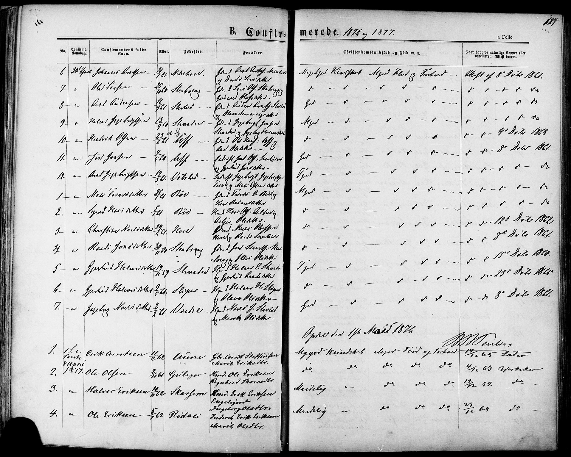 Ministerialprotokoller, klokkerbøker og fødselsregistre - Sør-Trøndelag, SAT/A-1456/678/L0900: Ministerialbok nr. 678A09, 1872-1881, s. 127