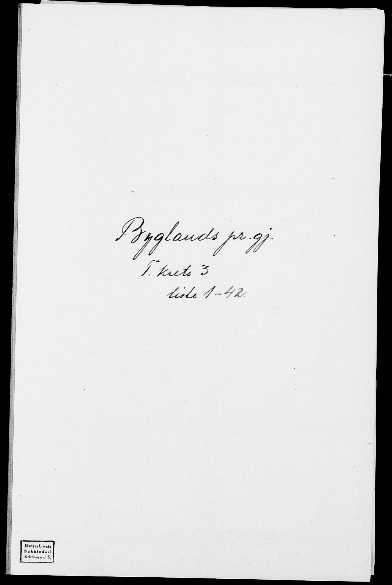 SAK, Folketelling 1875 for 0938P Bygland prestegjeld, 1875, s. 231