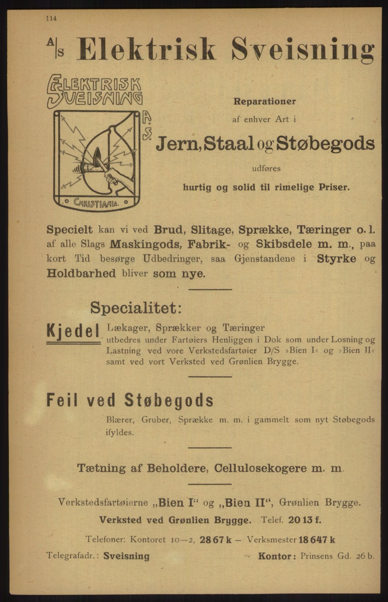 Kristiania/Oslo adressebok, PUBL/-, 1914, s. 114