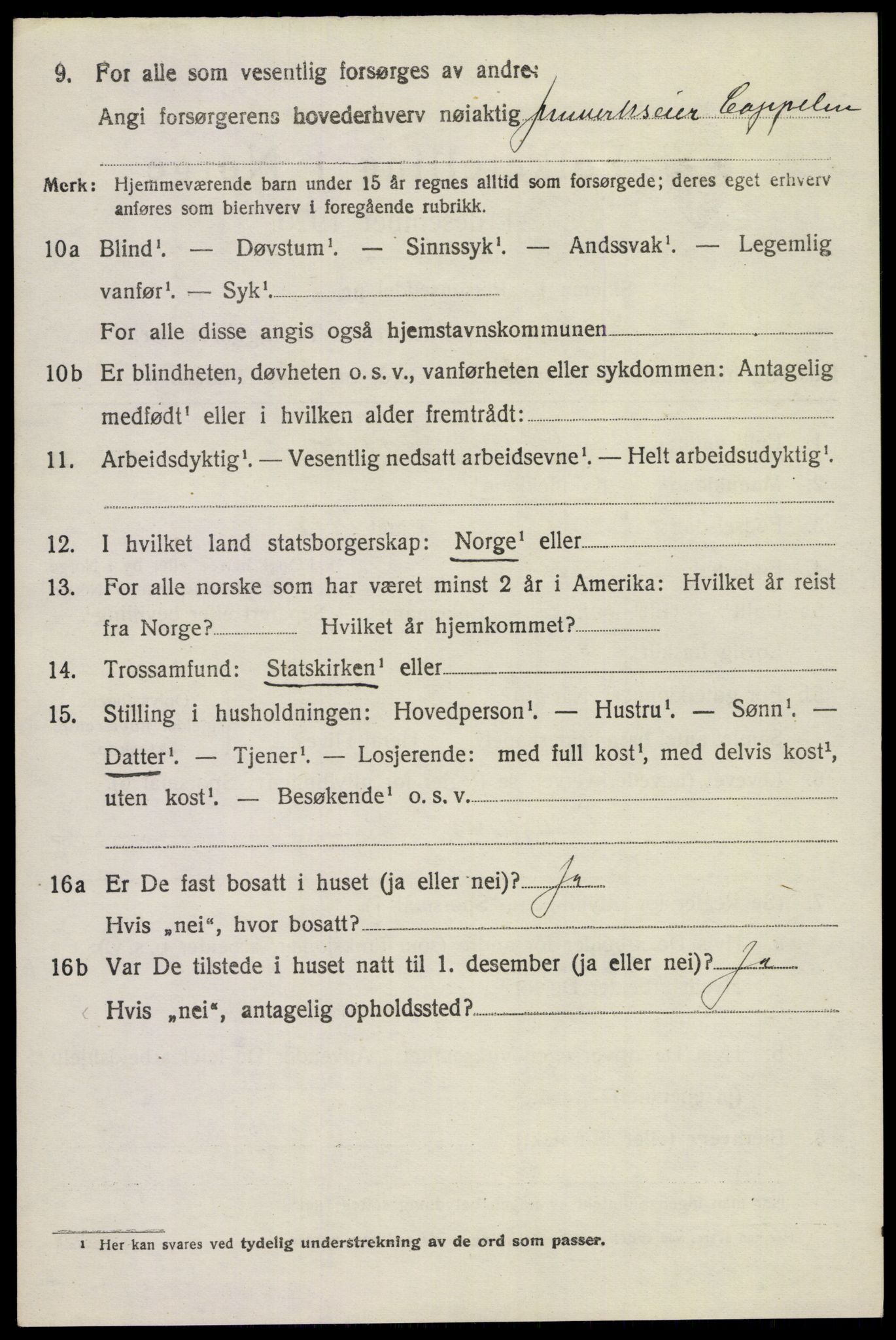 SAKO, Folketelling 1920 for 0819 Holla herred, 1920, s. 3340