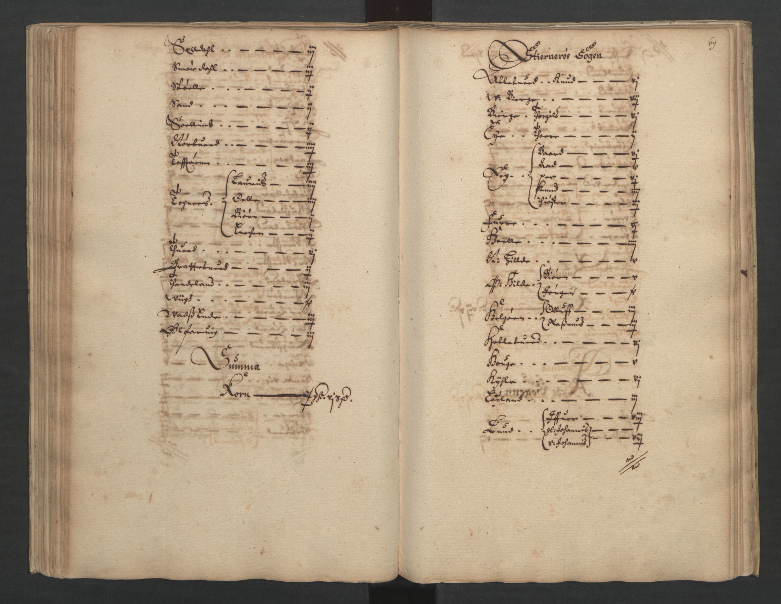 Rentekammeret inntil 1814, Realistisk ordnet avdeling, RA/EA-4070/L/L0023/0002: Stavanger lagdømme: / [B]: Kronens jordebok., 1661, s. 68b-69a