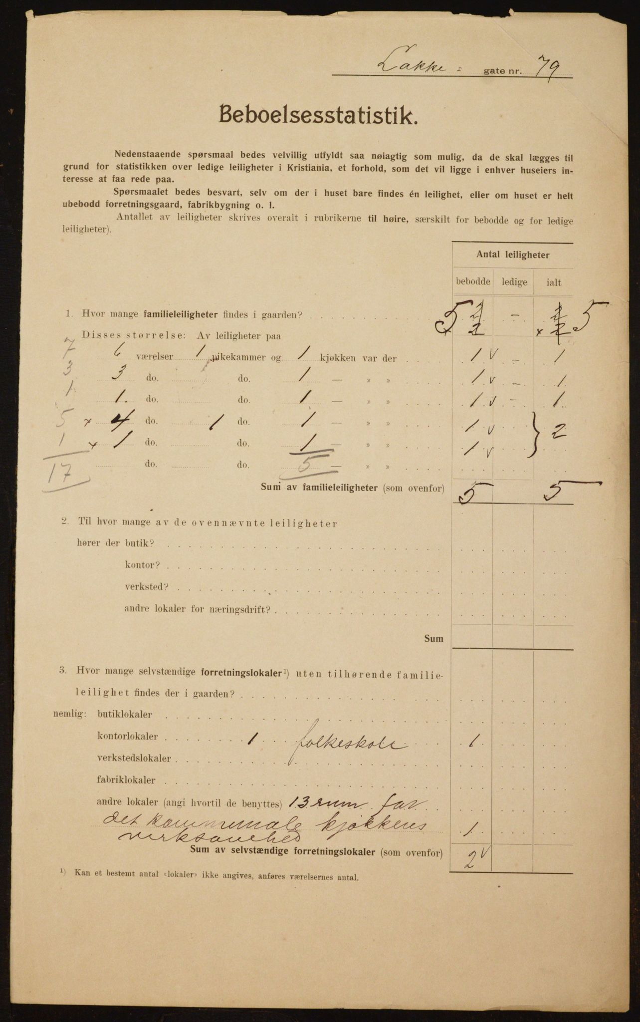 OBA, Kommunal folketelling 1.2.1910 for Kristiania, 1910, s. 54321