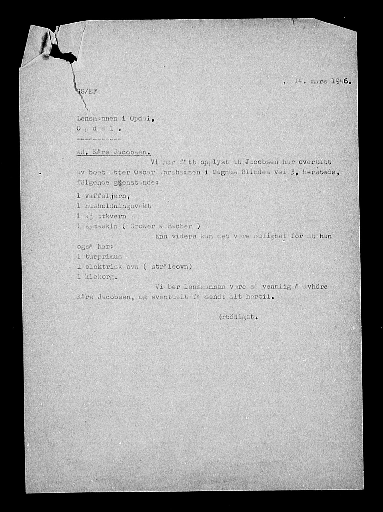 Justisdepartementet, Tilbakeføringskontoret for inndratte formuer, RA/S-1564/H/Hc/Hca/L0891: --, 1945-1947, s. 306