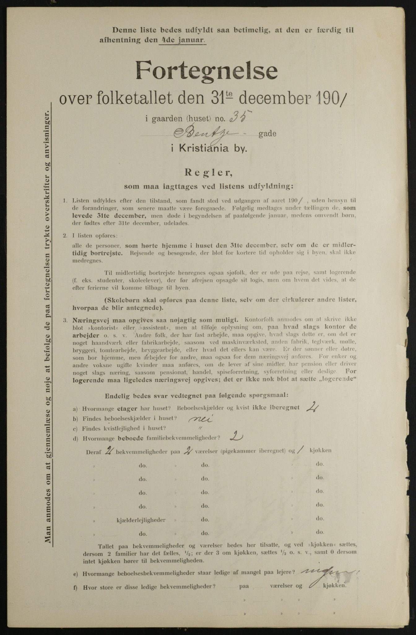 OBA, Kommunal folketelling 31.12.1901 for Kristiania kjøpstad, 1901, s. 706