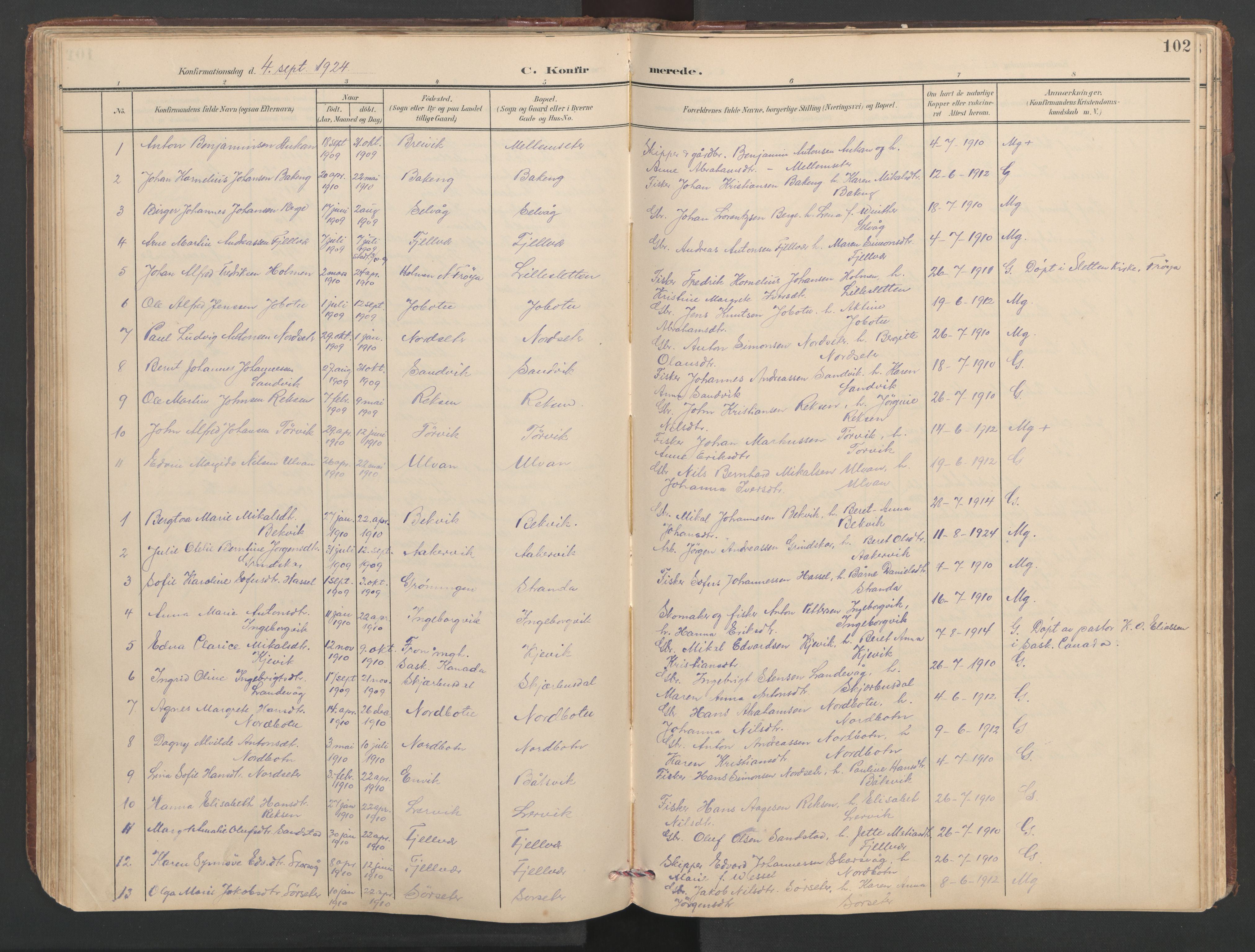 Ministerialprotokoller, klokkerbøker og fødselsregistre - Sør-Trøndelag, AV/SAT-A-1456/638/L0571: Klokkerbok nr. 638C03, 1901-1930, s. 102