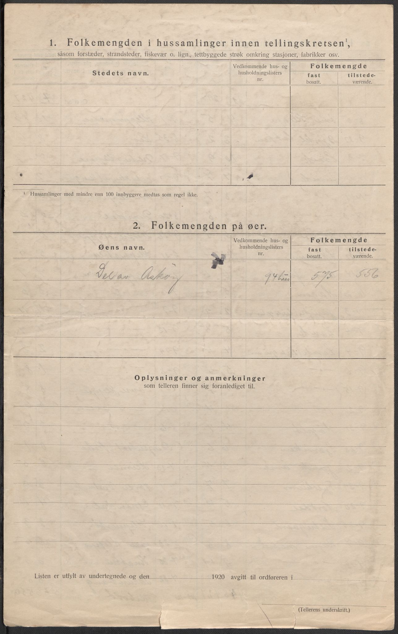 SAB, Folketelling 1920 for 1247 Askøy herred, 1920, s. 21