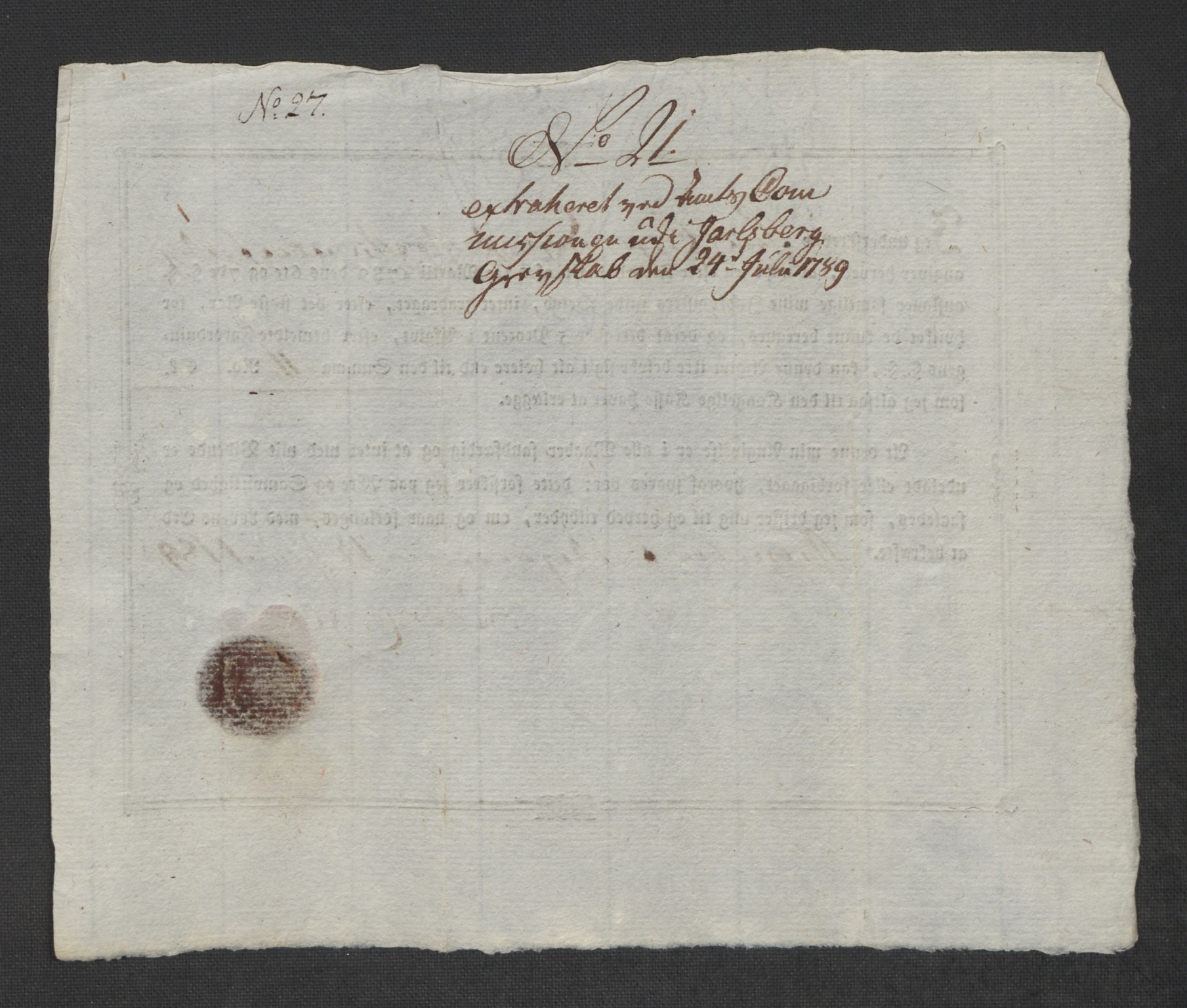 Rentekammeret inntil 1814, Reviderte regnskaper, Mindre regnskaper, AV/RA-EA-4068/Rf/Rfe/L0017: Inderøy fogderi, Jarlsberg grevskap, 1789, s. 398