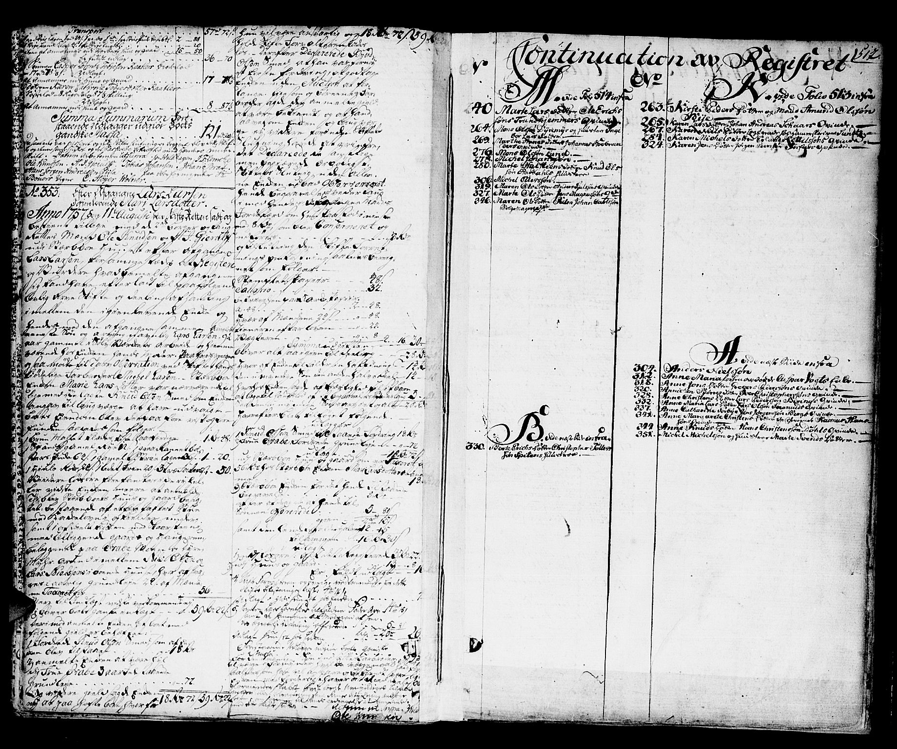 Kongsberg byfogd, SAKO/A-84/H/Hb/L0004: Skifteprotokoll, 1752-1762, s. 511b-512a