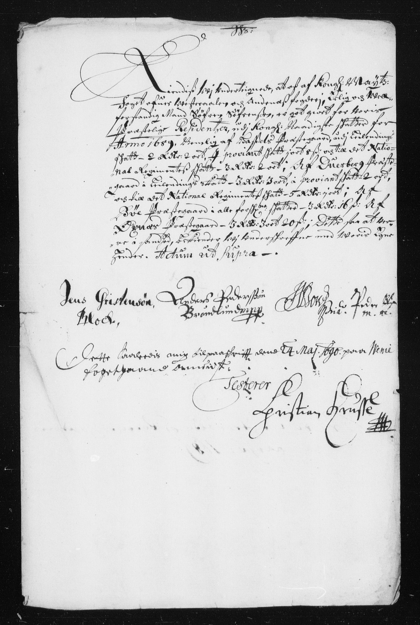 Rentekammeret inntil 1814, Reviderte regnskaper, Stiftamtstueregnskaper, Trondheim stiftamt og Nordland amt, RA/EA-6044/R/Rh/L0014: Nordland amt, 1687-1689