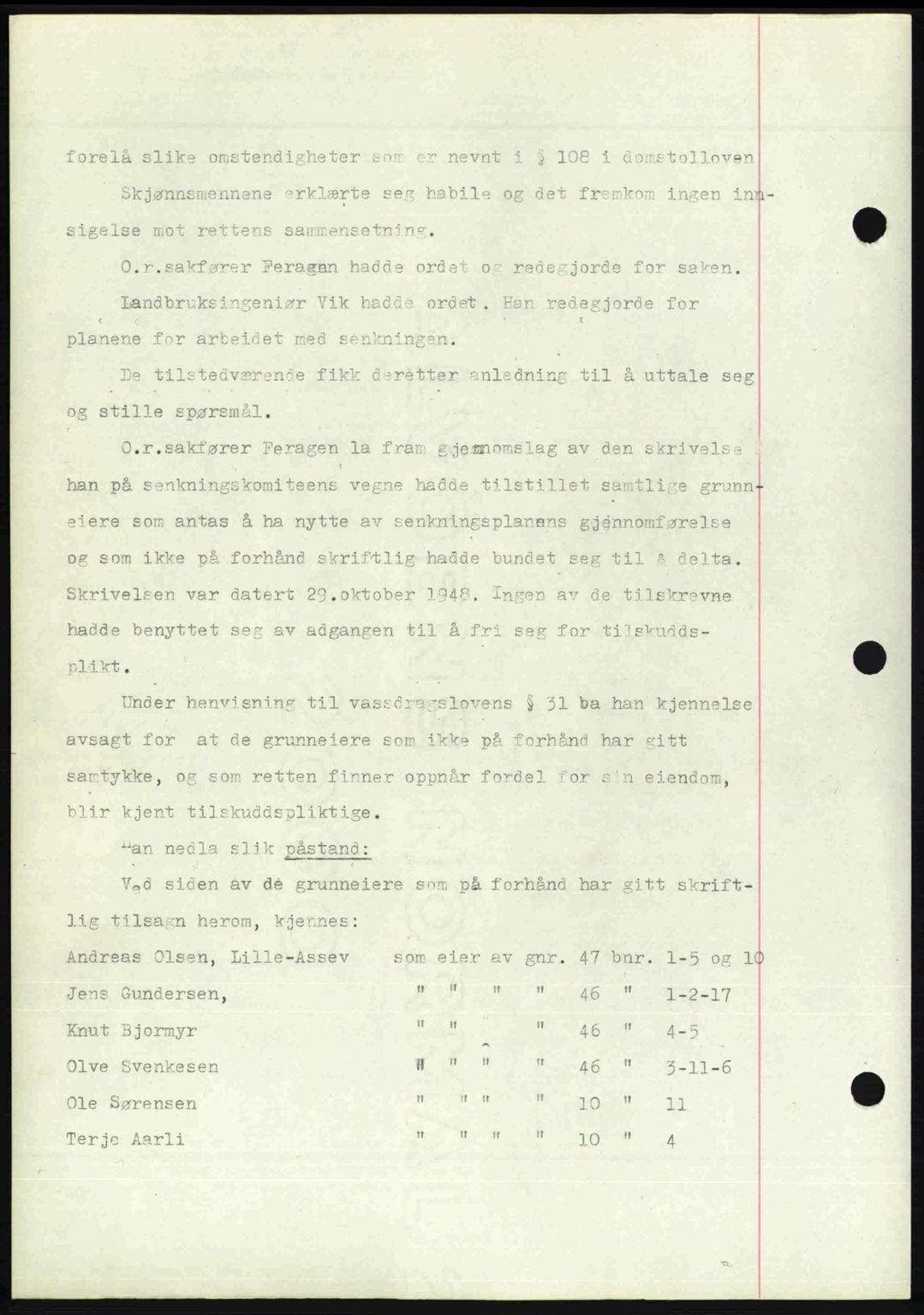 Nedenes sorenskriveri, SAK/1221-0006/G/Gb/Gba/L0061: Pantebok nr. A13, 1949-1949, Dagboknr: 1442/1949