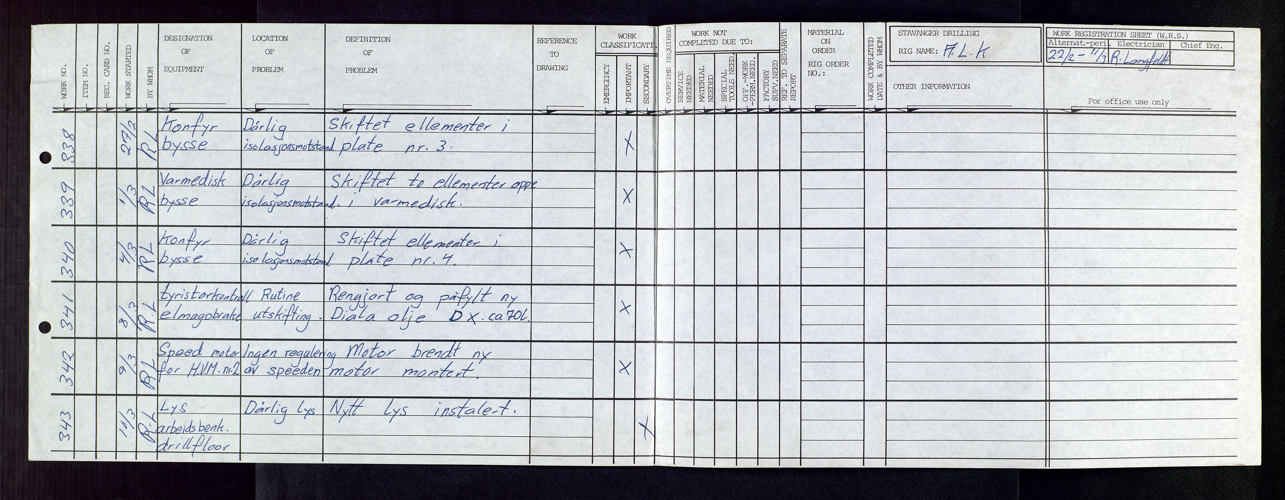 Pa 1503 - Stavanger Drilling AS, AV/SAST-A-101906/2/E/Eb/Eba/L0005: Sak og korrespondanse, 1976-1979