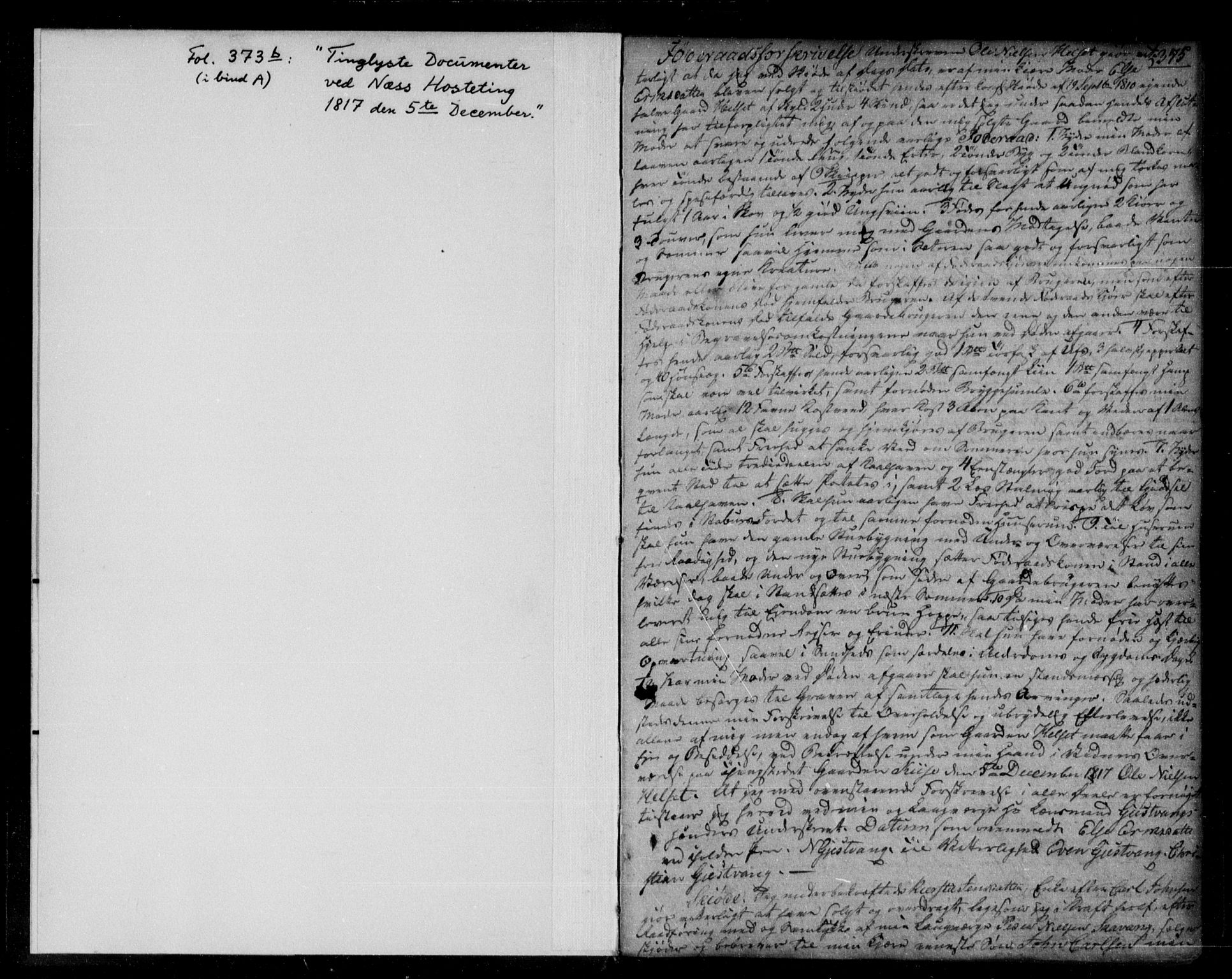 Nord-Hedmark sorenskriveri, SAH/TING-012/H/Hb/Hba/L0003B: Pantebok nr. 3b, 1817-1823, s. 375