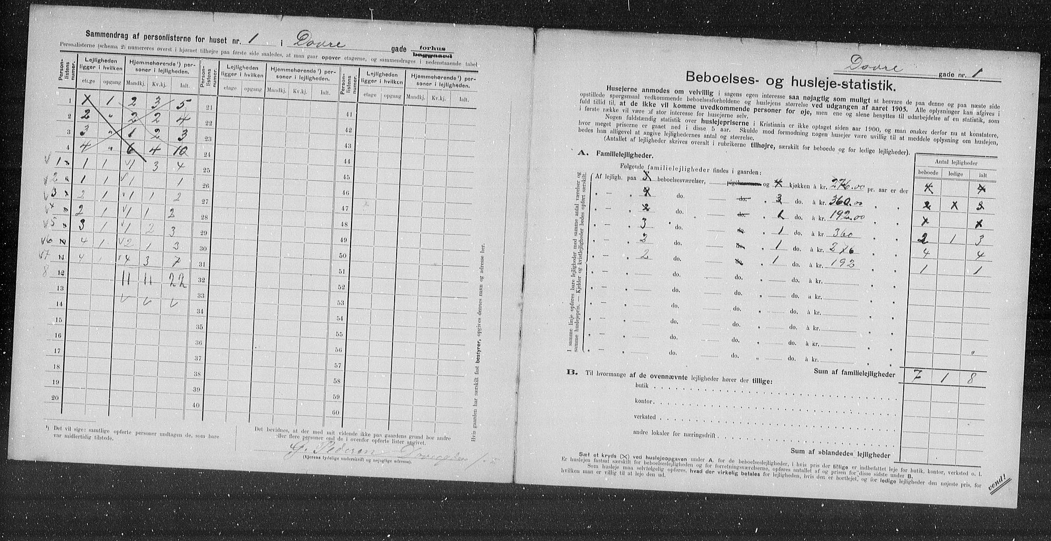 OBA, Kommunal folketelling 31.12.1905 for Kristiania kjøpstad, 1905, s. 8318