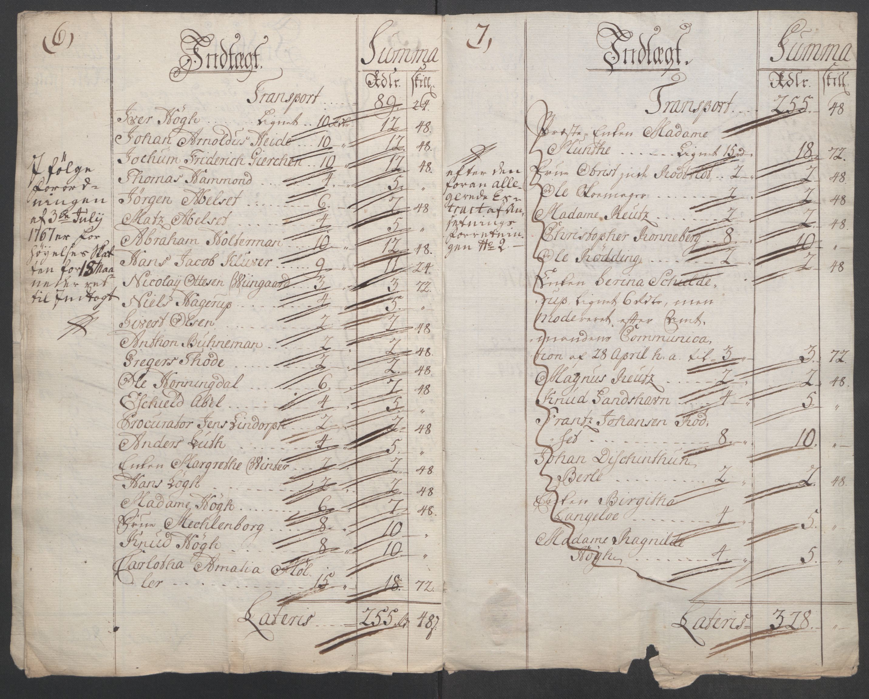 Rentekammeret inntil 1814, Reviderte regnskaper, Fogderegnskap, AV/RA-EA-4092/R54/L3645: Ekstraskatten Sunnmøre, 1762-1772, s. 115