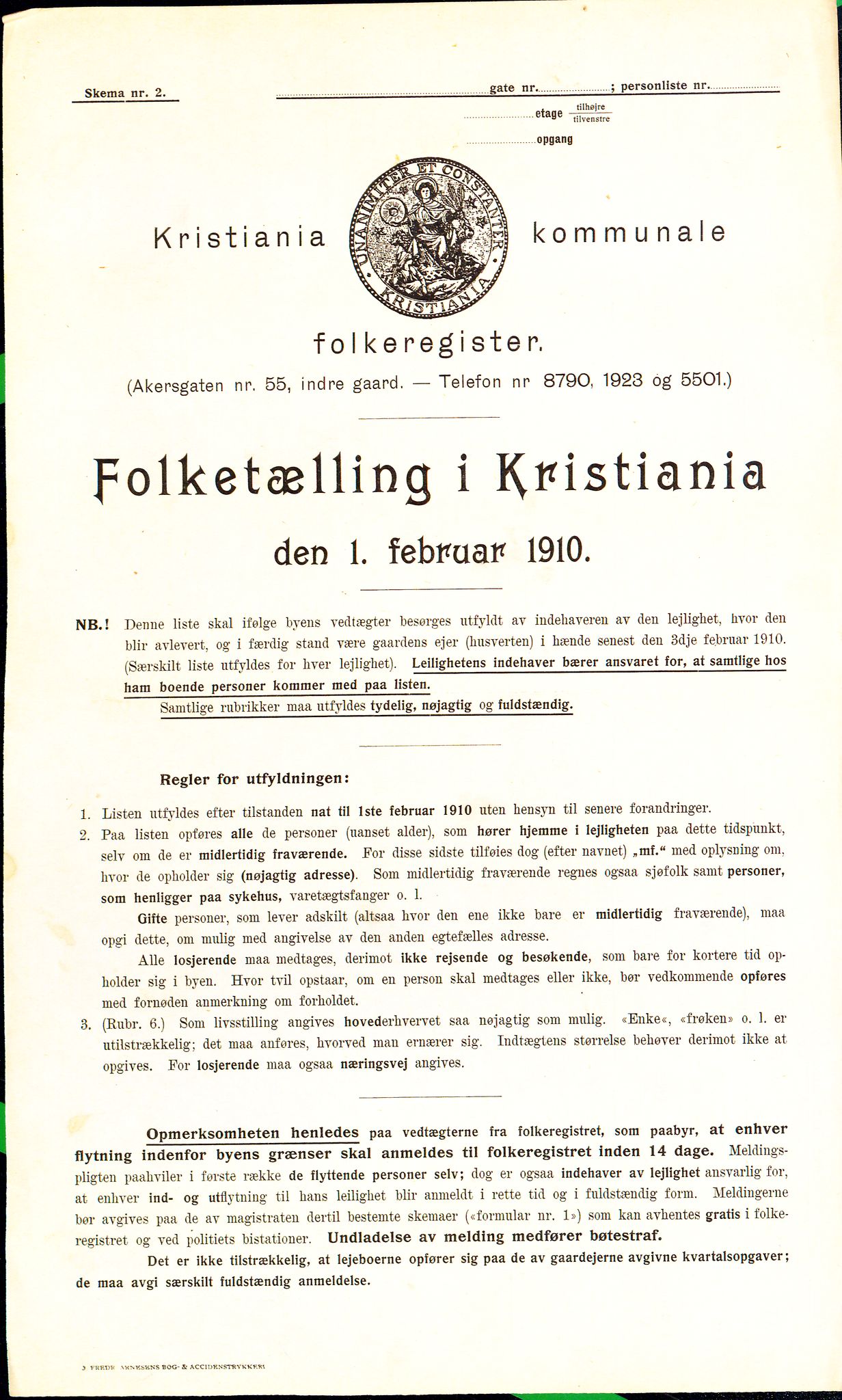 OBA, Kommunal folketelling 1.2.1910 for Kristiania, 1910, s. 21001