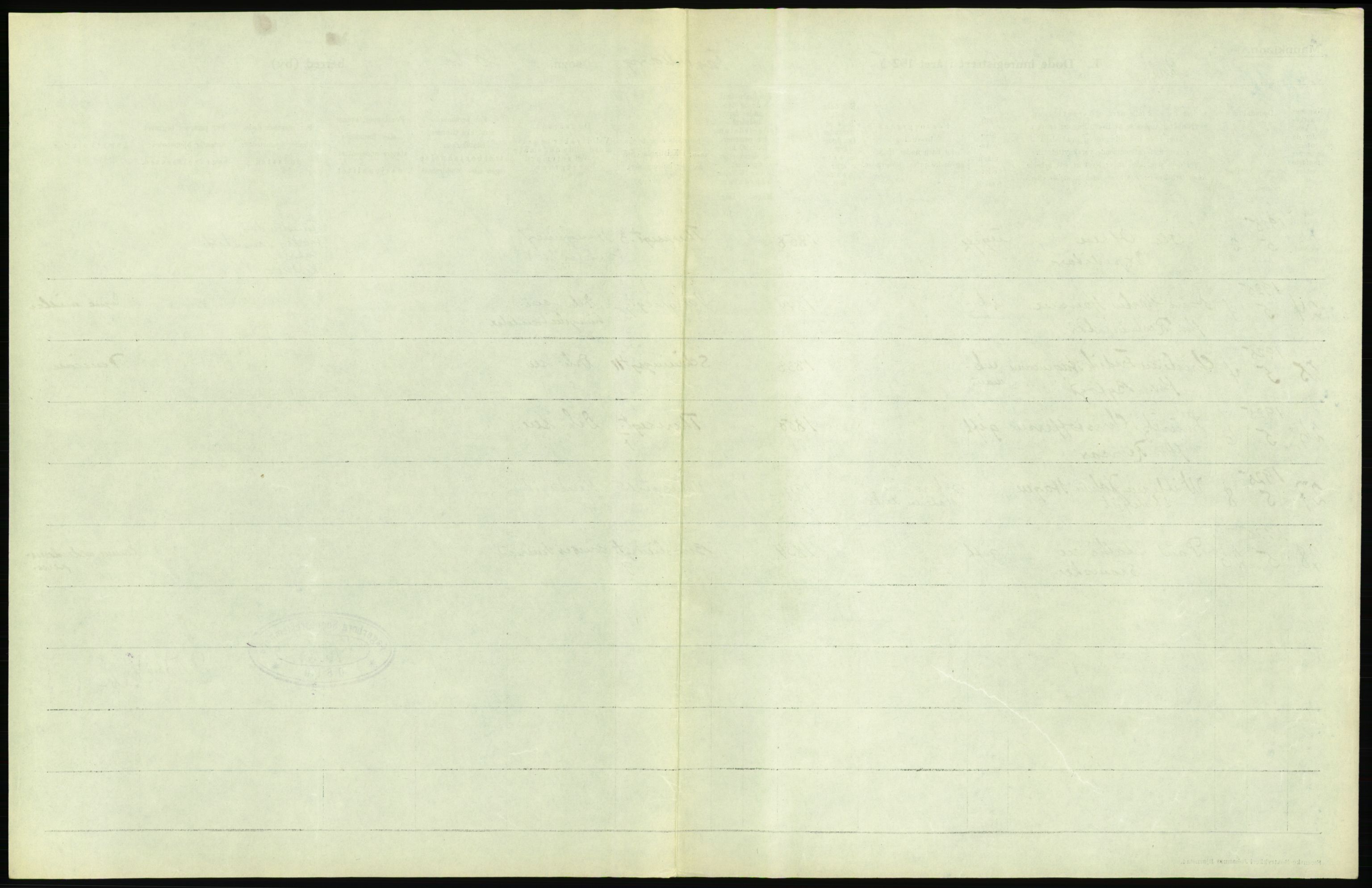 Statistisk sentralbyrå, Sosiodemografiske emner, Befolkning, AV/RA-S-2228/D/Df/Dfc/Dfce/L0009: Oslo: Døde menn, 1925, s. 261