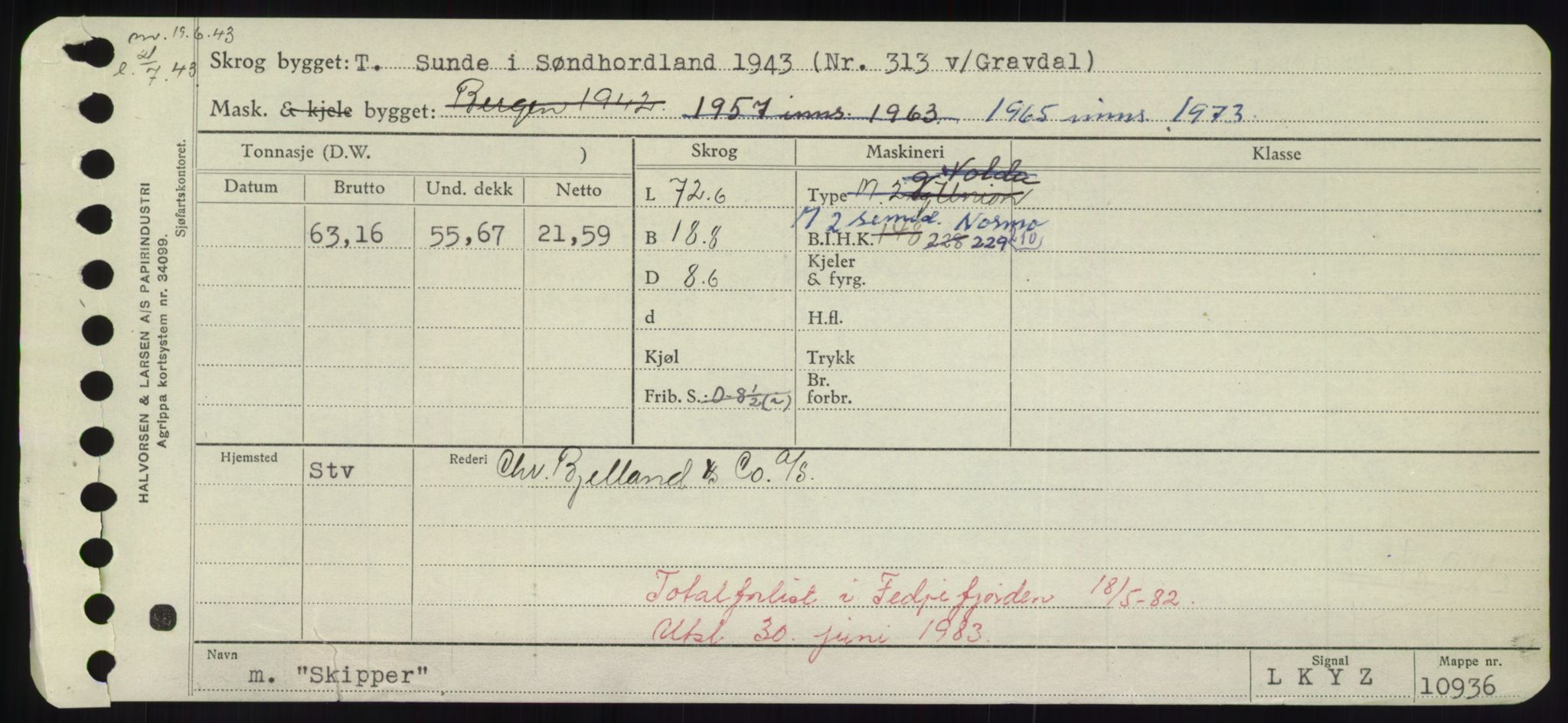Sjøfartsdirektoratet med forløpere, Skipsmålingen, AV/RA-S-1627/H/Hd/L0034: Fartøy, Sk-Slå, s. 177