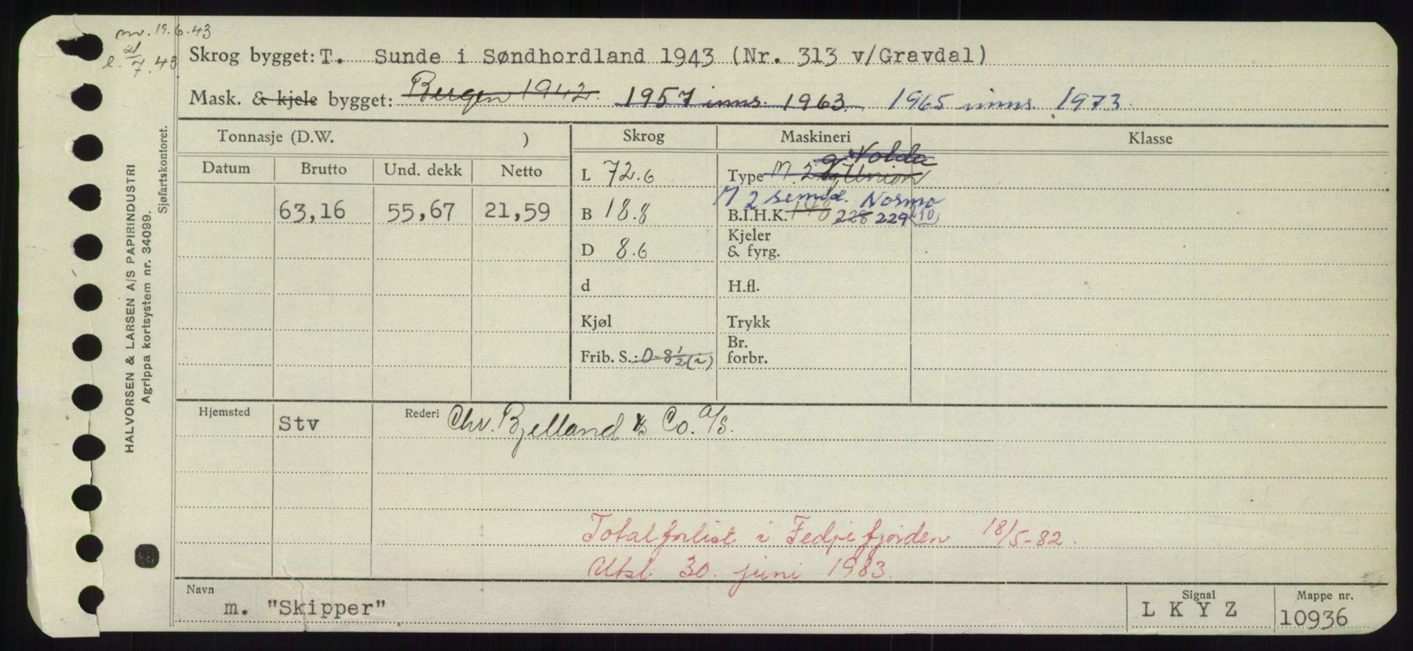 Sjøfartsdirektoratet med forløpere, Skipsmålingen, RA/S-1627/H/Hd/L0034: Fartøy, Sk-Slå, s. 177