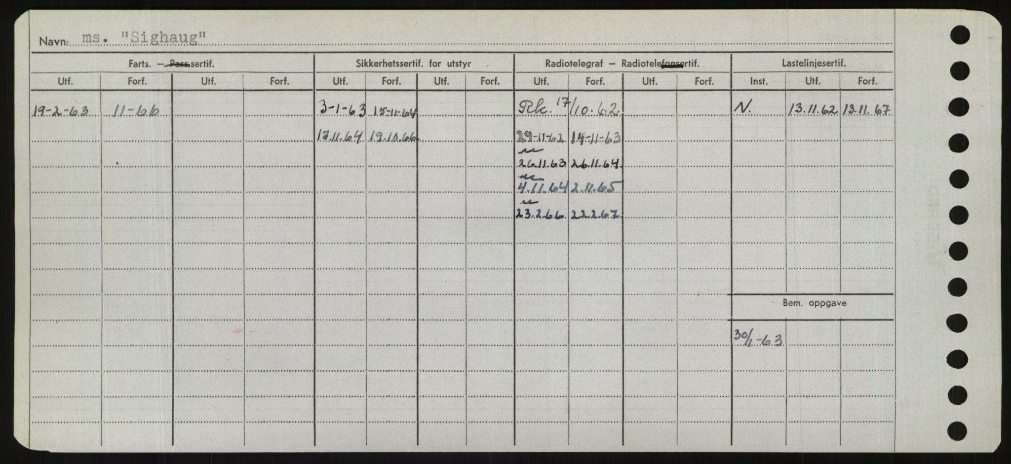 Sjøfartsdirektoratet med forløpere, Skipsmålingen, AV/RA-S-1627/H/Hd/L0033: Fartøy, Sevi-Sjø, s. 60