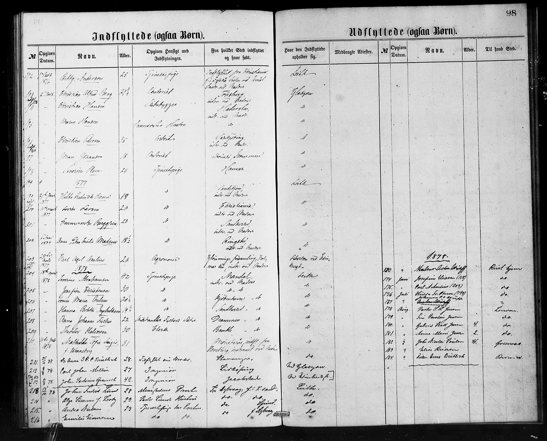 Den norske sjømannsmisjon i utlandet/Skotske havner (Leith, Glasgow), SAB/SAB/PA-0100/H/Ha/Haa/L0001: Ministerialbok nr. A 1, 1865-1880, s. 98