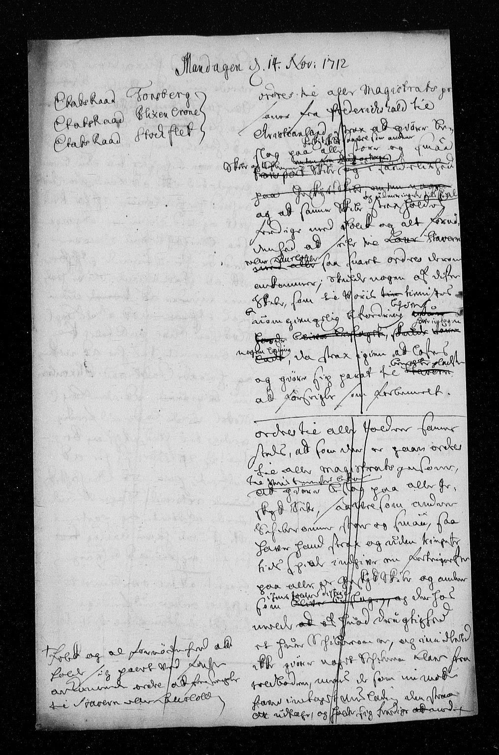 Stattholderembetet 1572-1771, AV/RA-EA-2870/Aa/L0004: Konsept til voteringsprotokoll, 1712, s. 295
