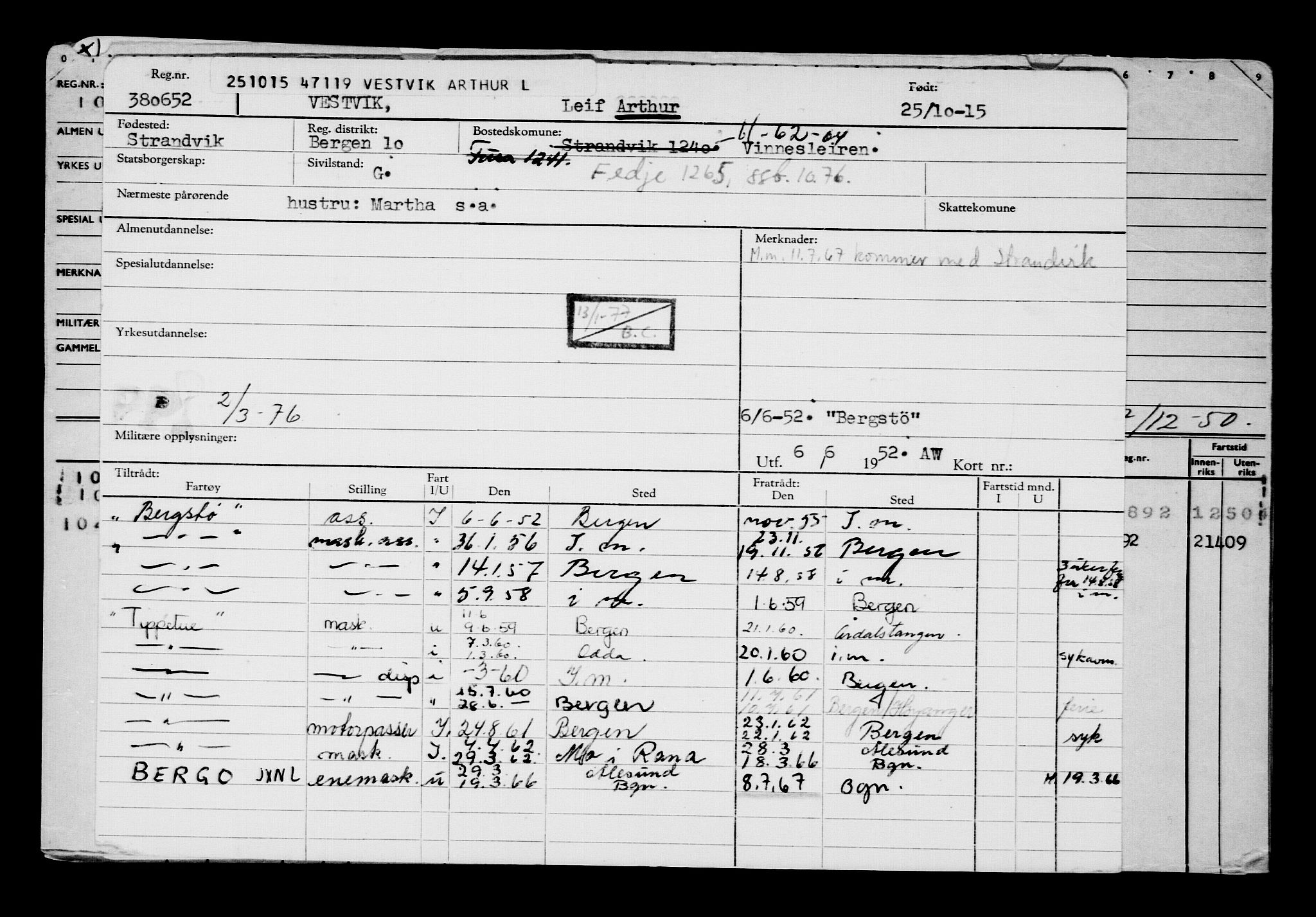 Direktoratet for sjømenn, AV/RA-S-3545/G/Gb/L0134: Hovedkort, 1915, s. 186