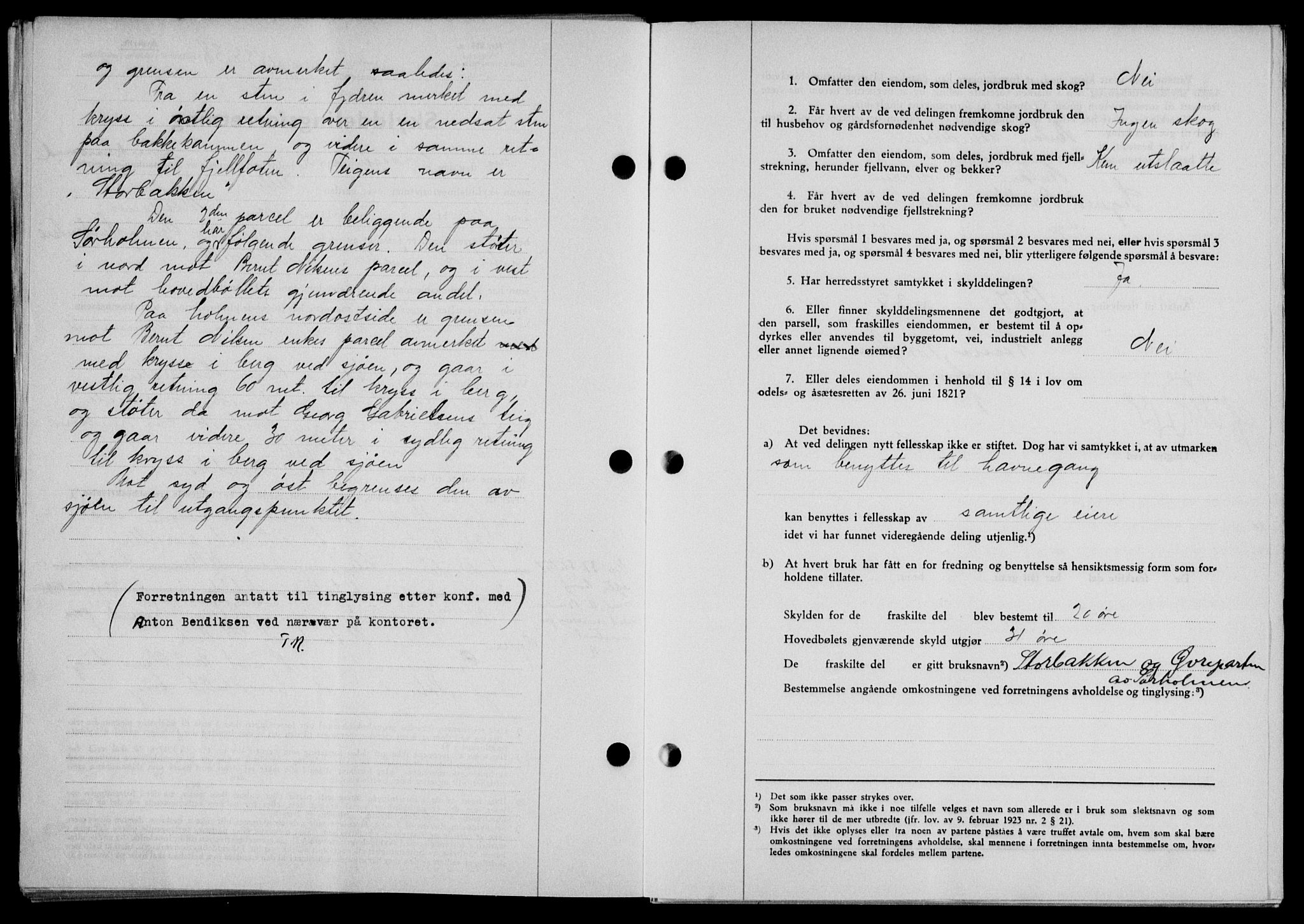 Lofoten sorenskriveri, SAT/A-0017/1/2/2C/L0004a: Pantebok nr. 4a, 1938-1938, Dagboknr: 1435/1938