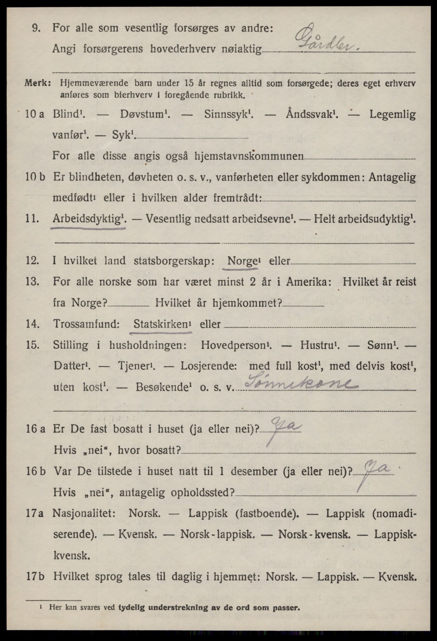 SAT, Folketelling 1920 for 1625 Stadsbygd herred, 1920, s. 1897