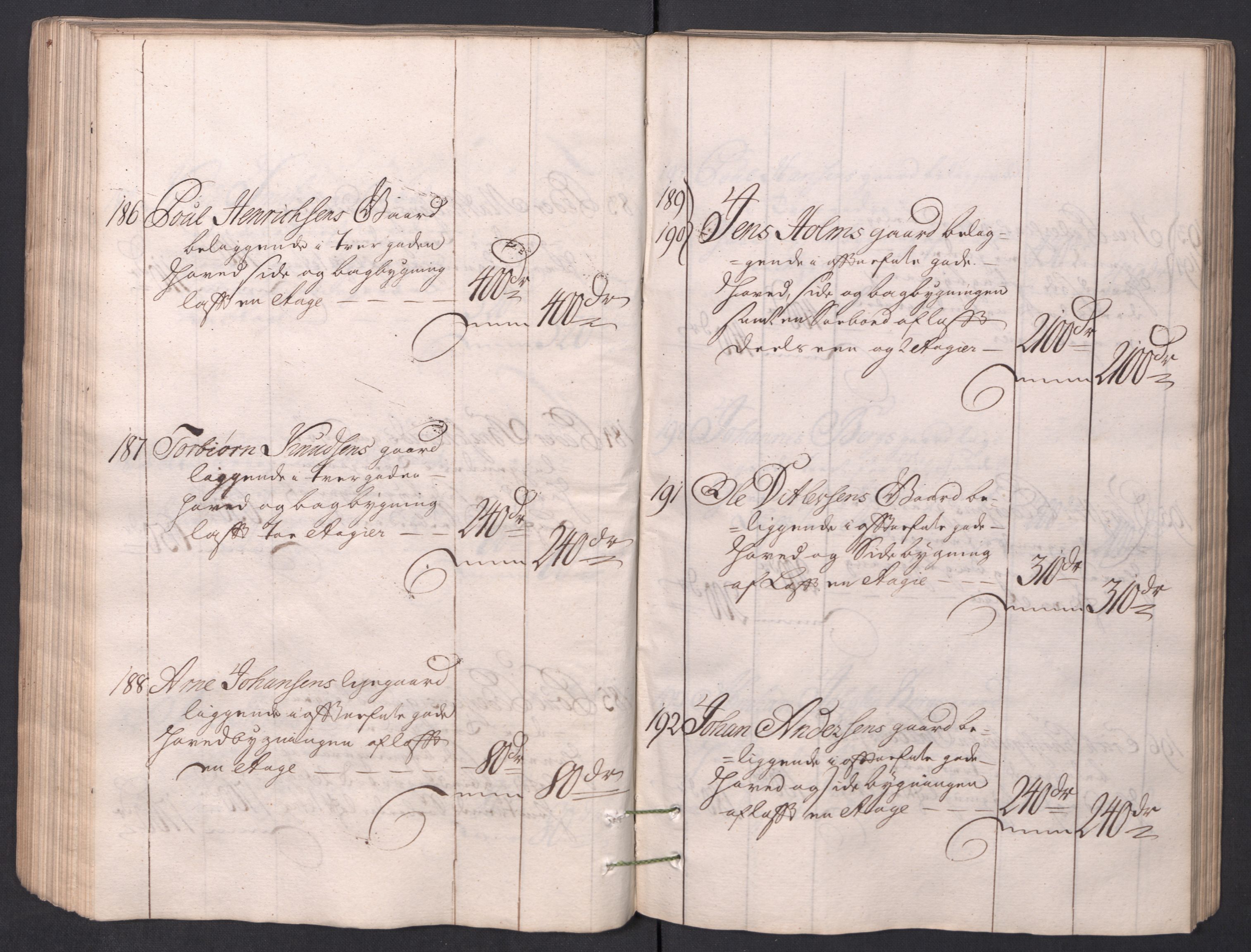 Kristiania stiftamt, AV/SAO-A-10386/I/Ia/L0001/0002: Branntakster / Christiania, 1766-1767