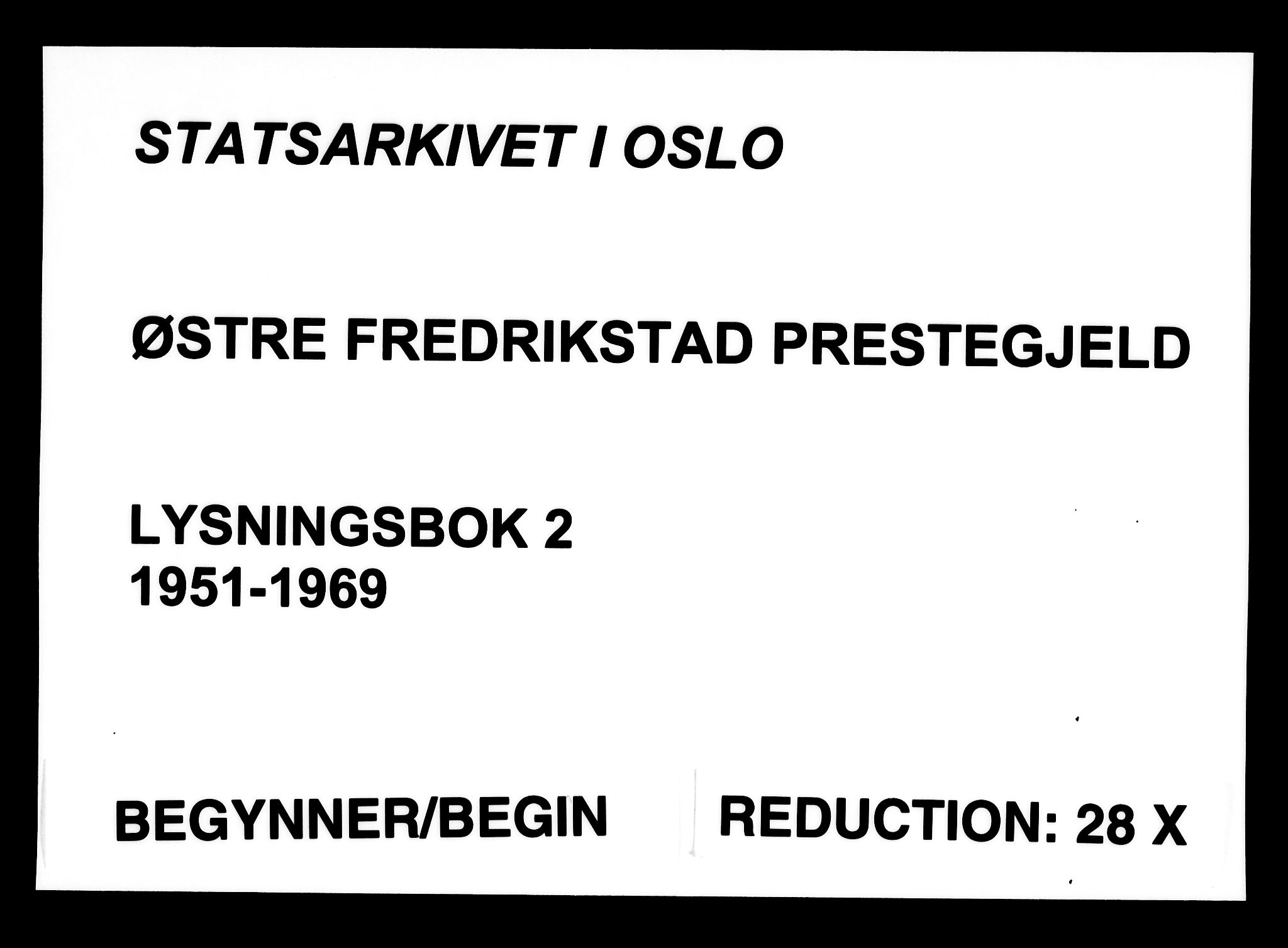 Østre Fredrikstad prestekontor Kirkebøker, SAO/A-10907/H/Ha/L0002: Lysningsprotokoll nr. 2, 1951-1969