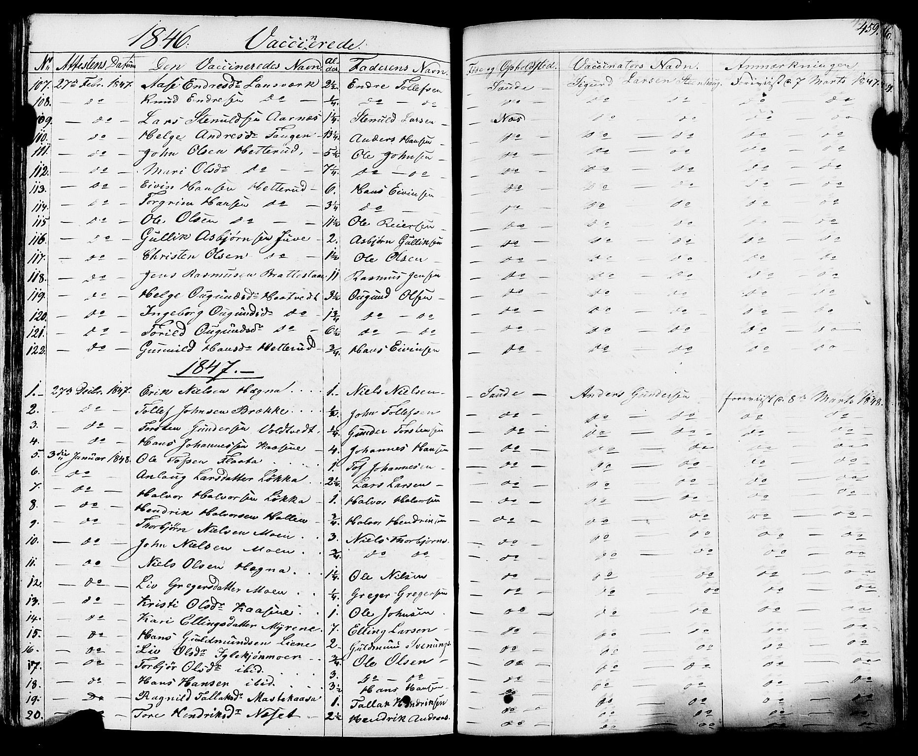 Sauherad kirkebøker, SAKO/A-298/F/Fa/L0006: Ministerialbok nr. I 6, 1827-1850, s. 459