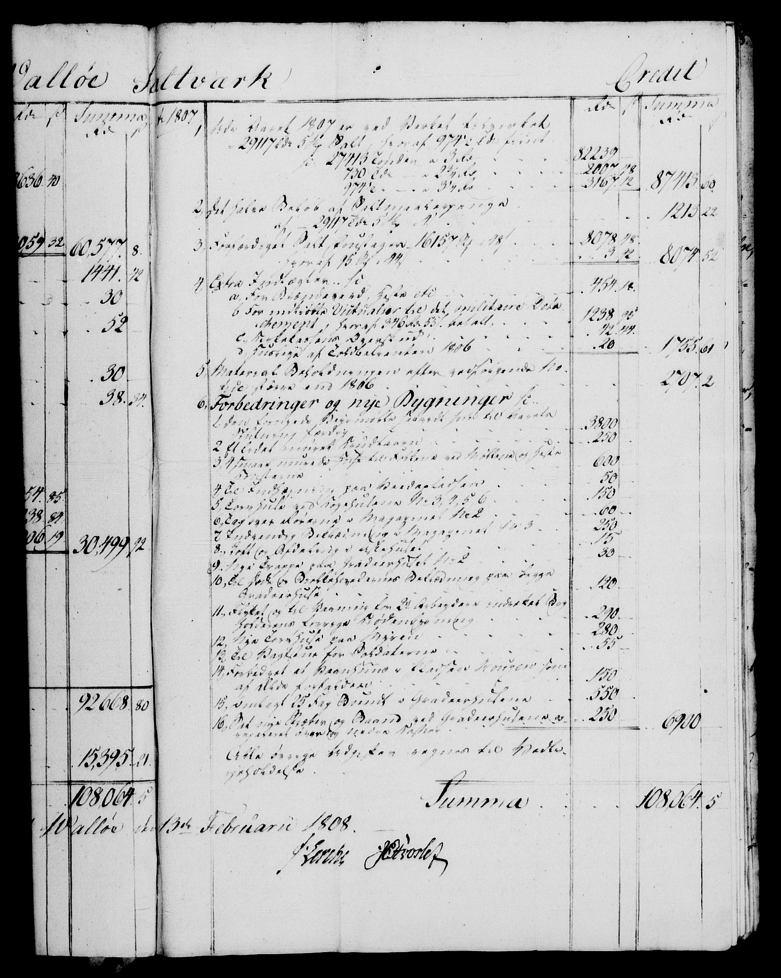 Rentekammeret, Renteskriverkontorene, AV/RA-EA-3115/M/Mf/Mfb/L0008: Relasjons- og resolusjonsprotokoll med register (merket RK 54.14), 1807-1808