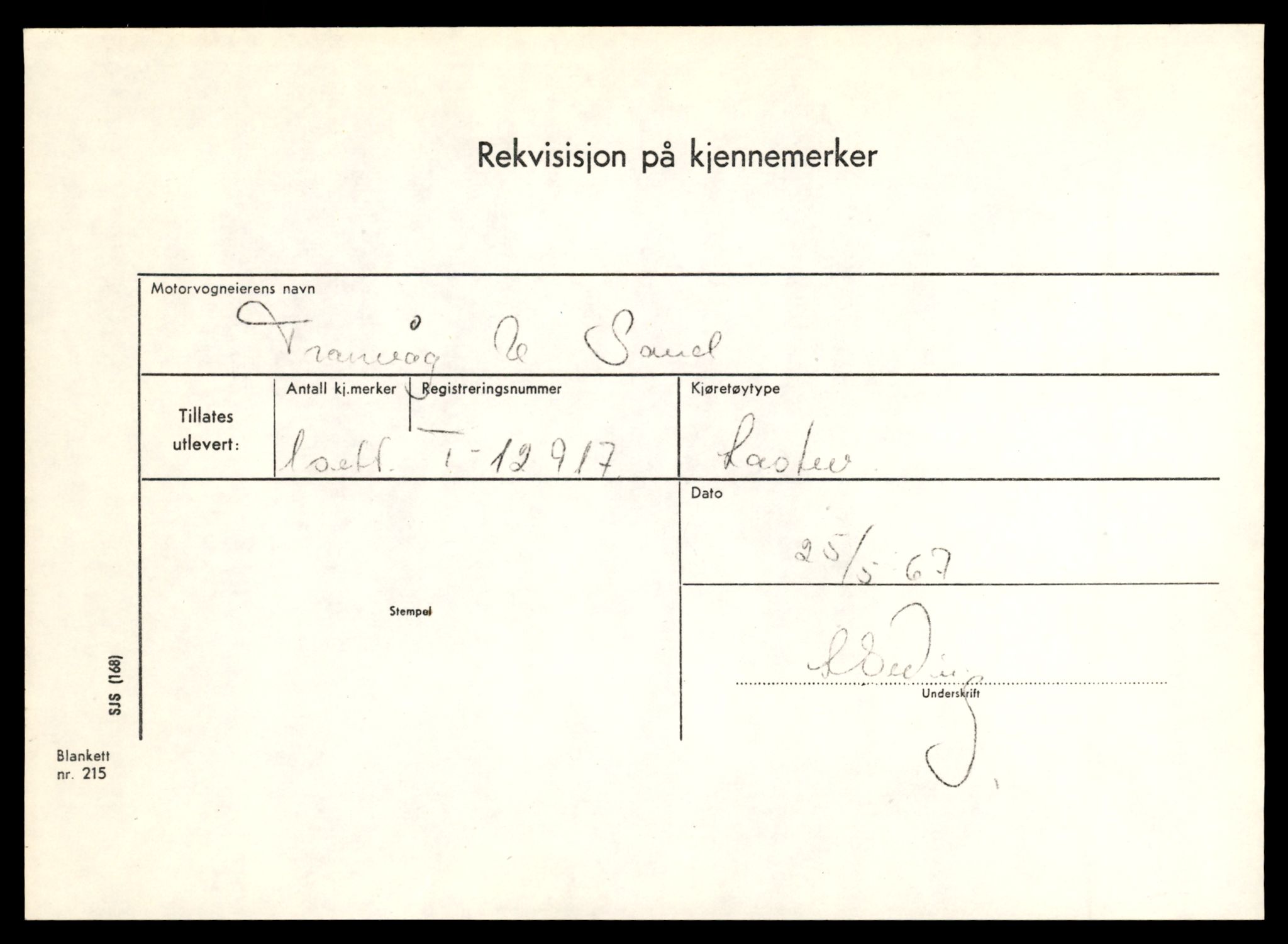 Møre og Romsdal vegkontor - Ålesund trafikkstasjon, AV/SAT-A-4099/F/Fe/L0036: Registreringskort for kjøretøy T 12831 - T 13030, 1927-1998, s. 1421