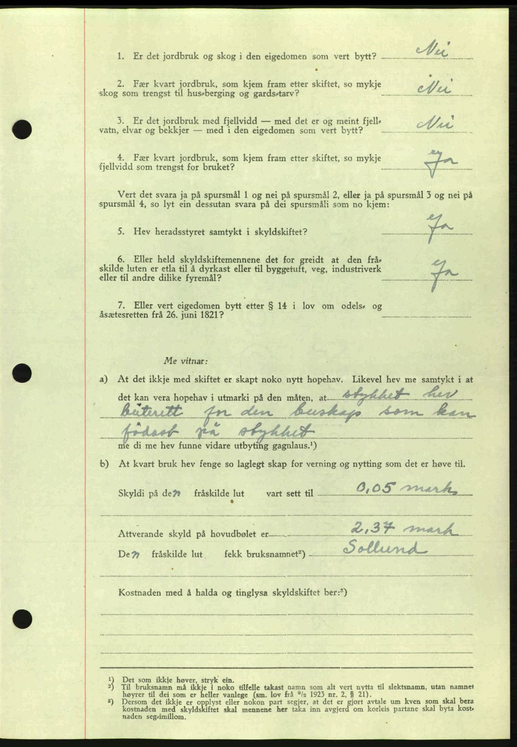 Romsdal sorenskriveri, AV/SAT-A-4149/1/2/2C: Pantebok nr. A15, 1943-1944, Dagboknr: 2189/1943