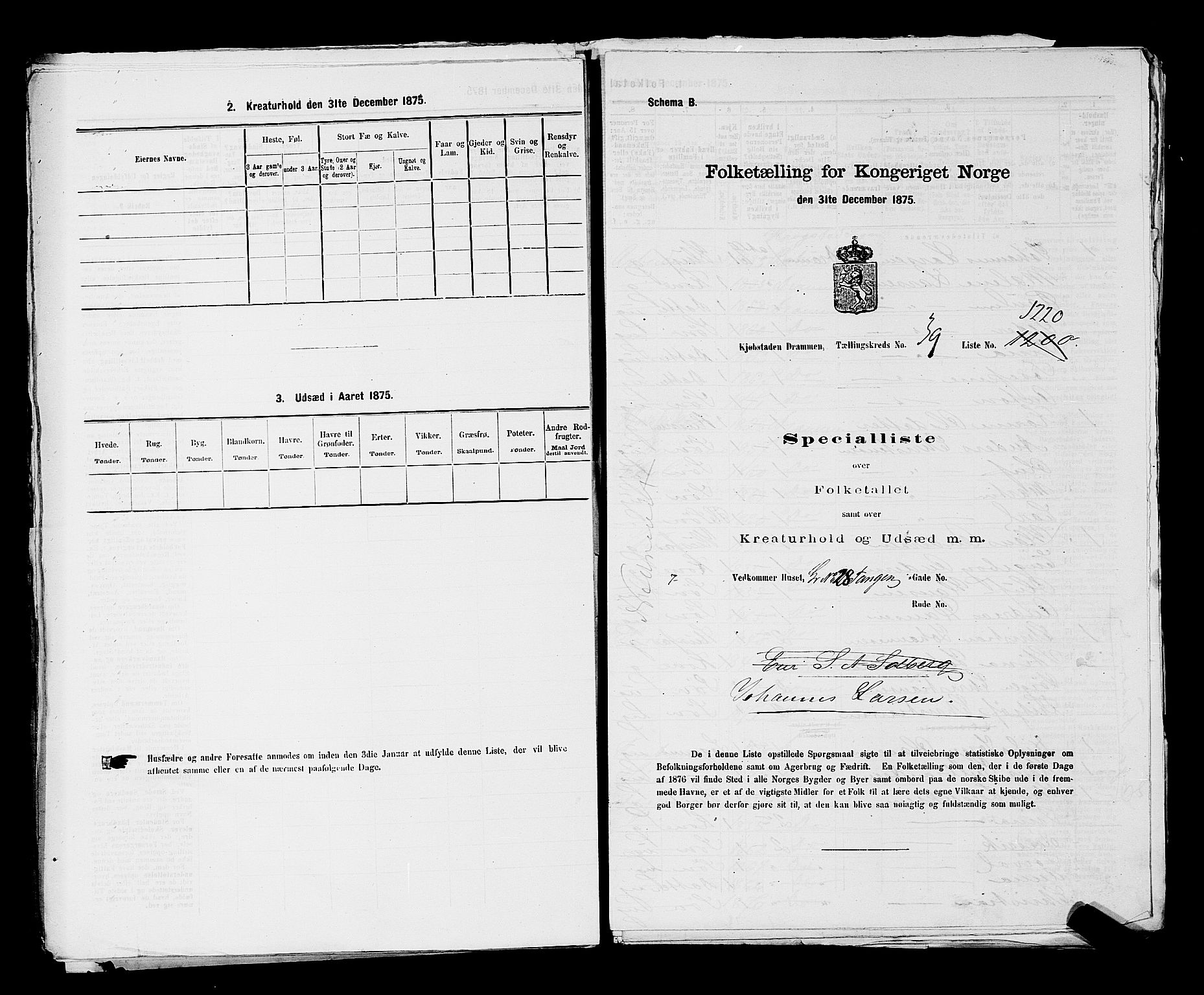SAKO, Folketelling 1875 for 0602 Drammen kjøpstad, 1875, s. 3362