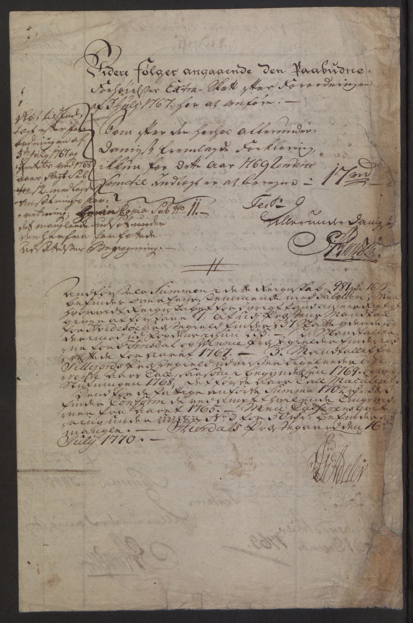 Rentekammeret inntil 1814, Reviderte regnskaper, Fogderegnskap, RA/EA-4092/R38/L2293: Ekstraskatten Øvre Telemark, 1762-1770, s. 141
